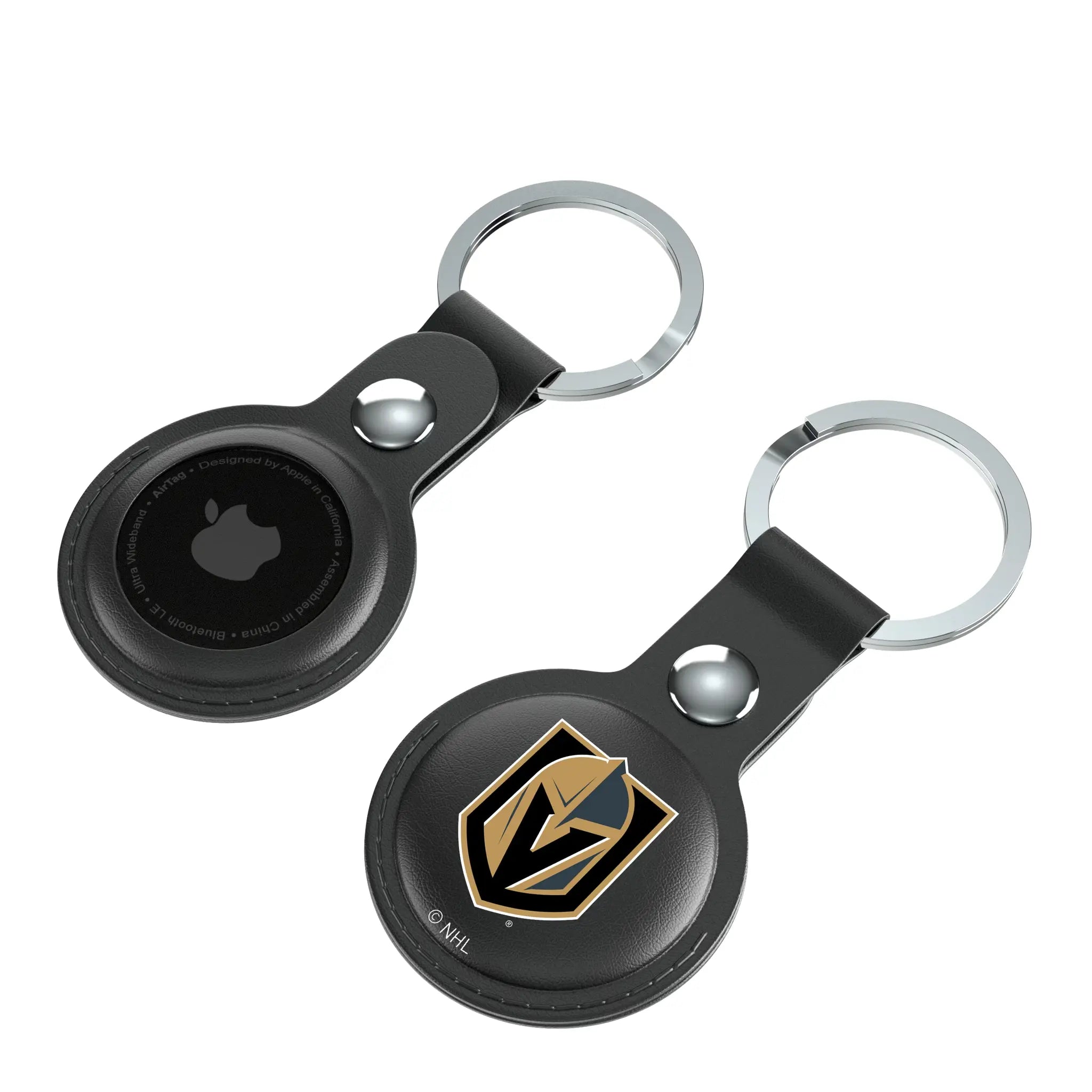 Vegas Golden Knights Insignia Black Airtag Holder 2-Pack
