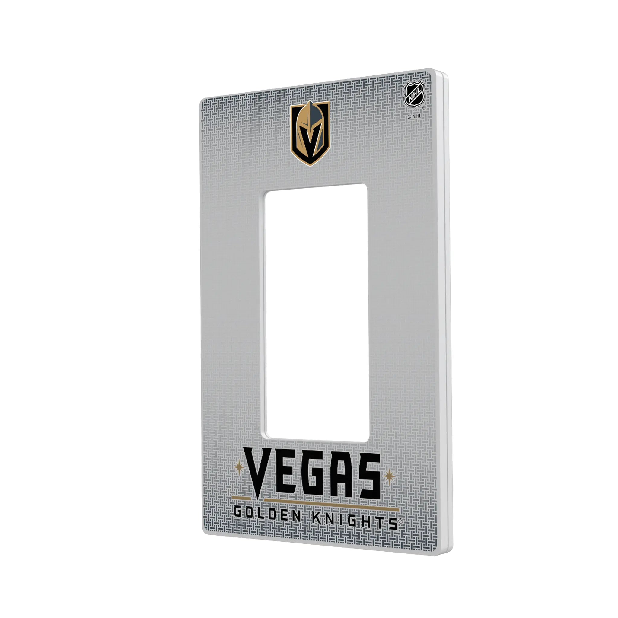 Vegas Golden Knights Linen Hidden-Screw Light Switch Plate