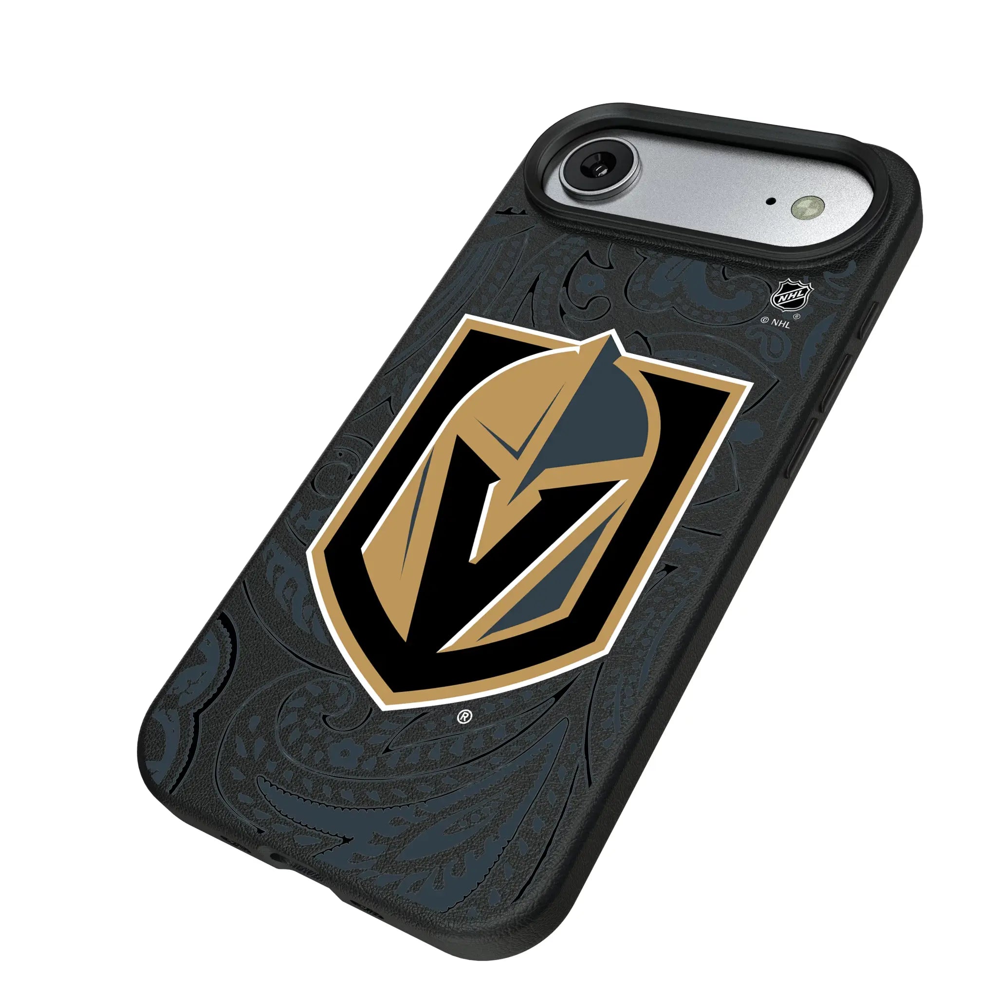 Vegas Golden Knights Paisley MagSafe Compatible Phone Case for Apple iPhone
