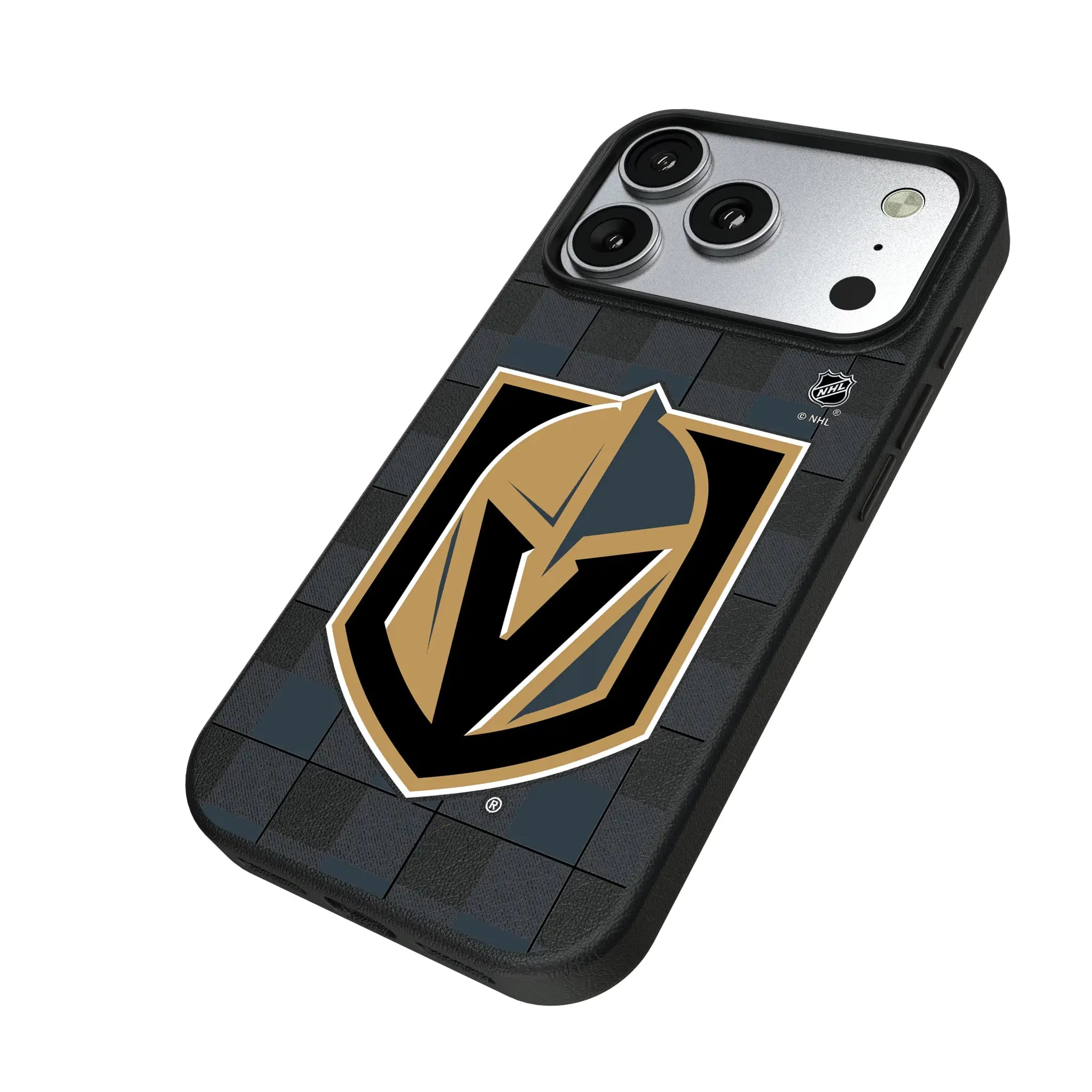 Vegas Golden Knights Plaid MagSafe Compatible Phone Case for Apple iPhone