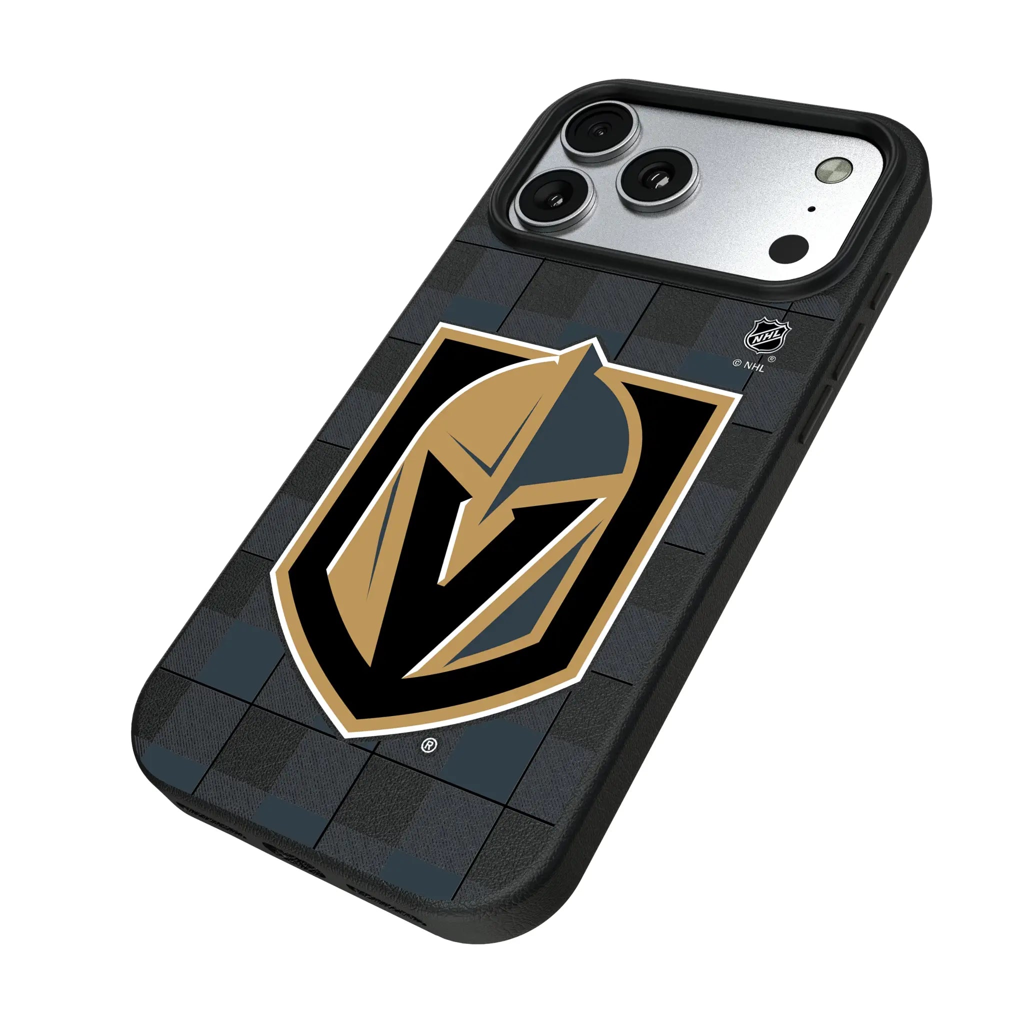 Vegas Golden Knights Plaid MagSafe Compatible Phone Case for Apple iPhone