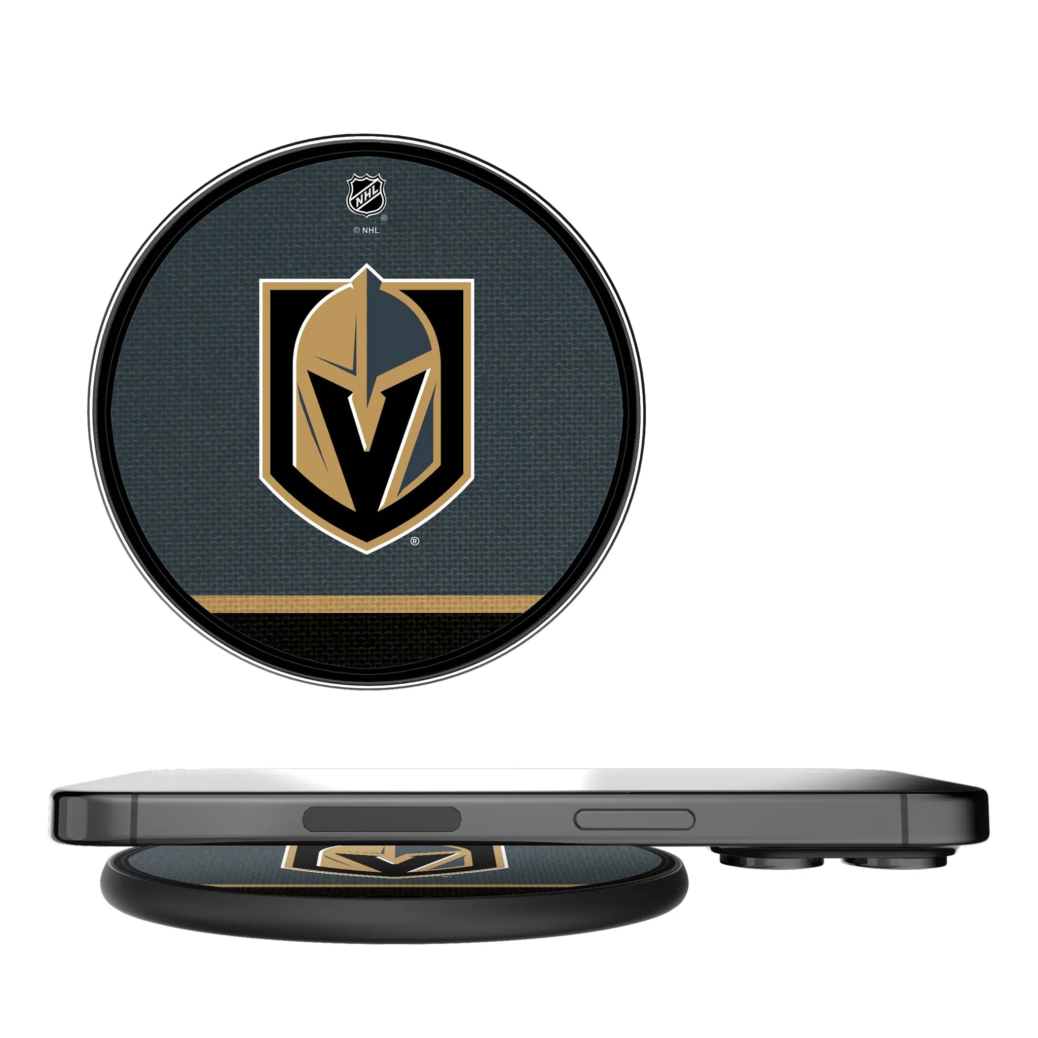 Vegas Golden Knights Stripe 15-Watt Wireless Charger