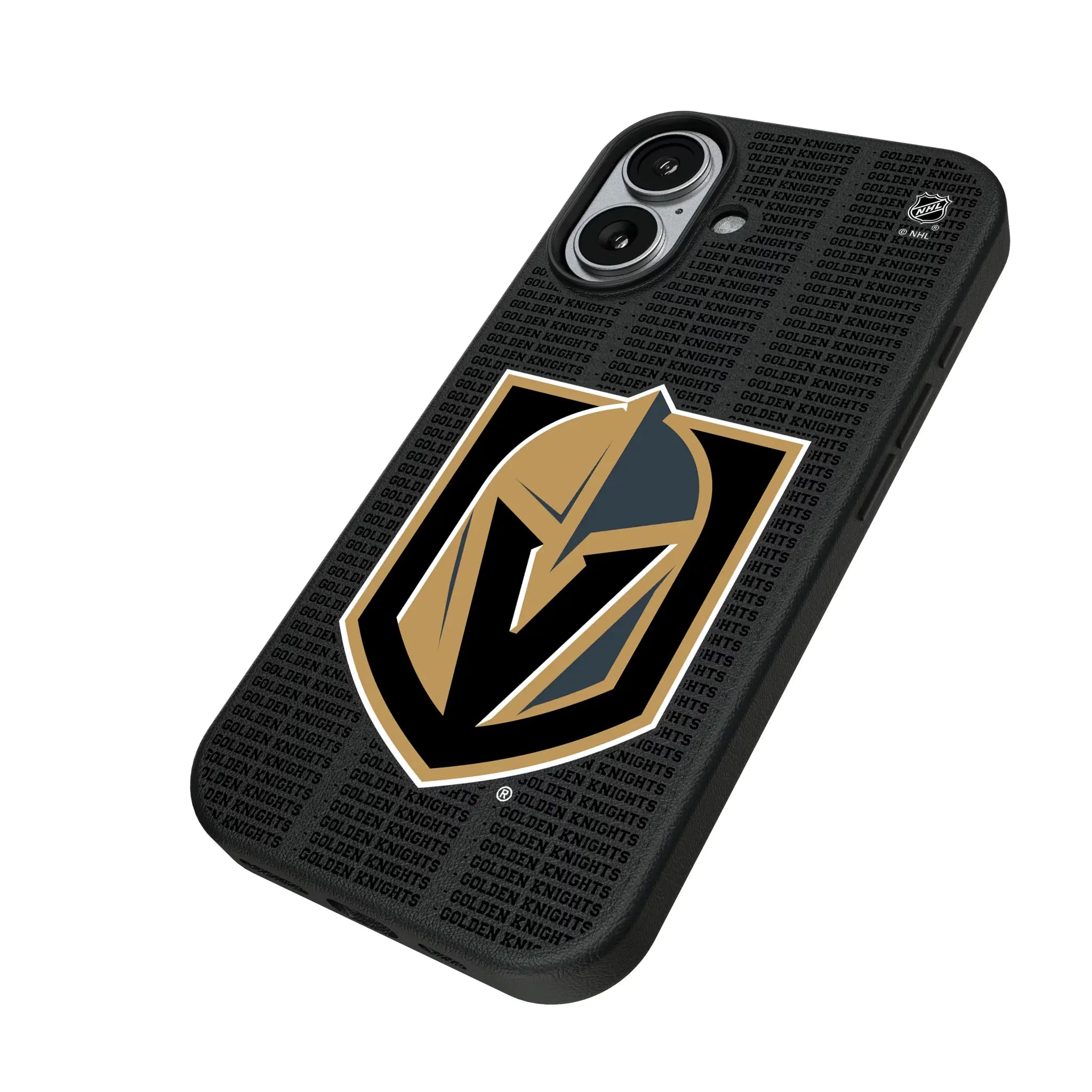 Vegas Golden Knights Text Backdrop MagSafe Compatible Phone Case for Apple iPhone