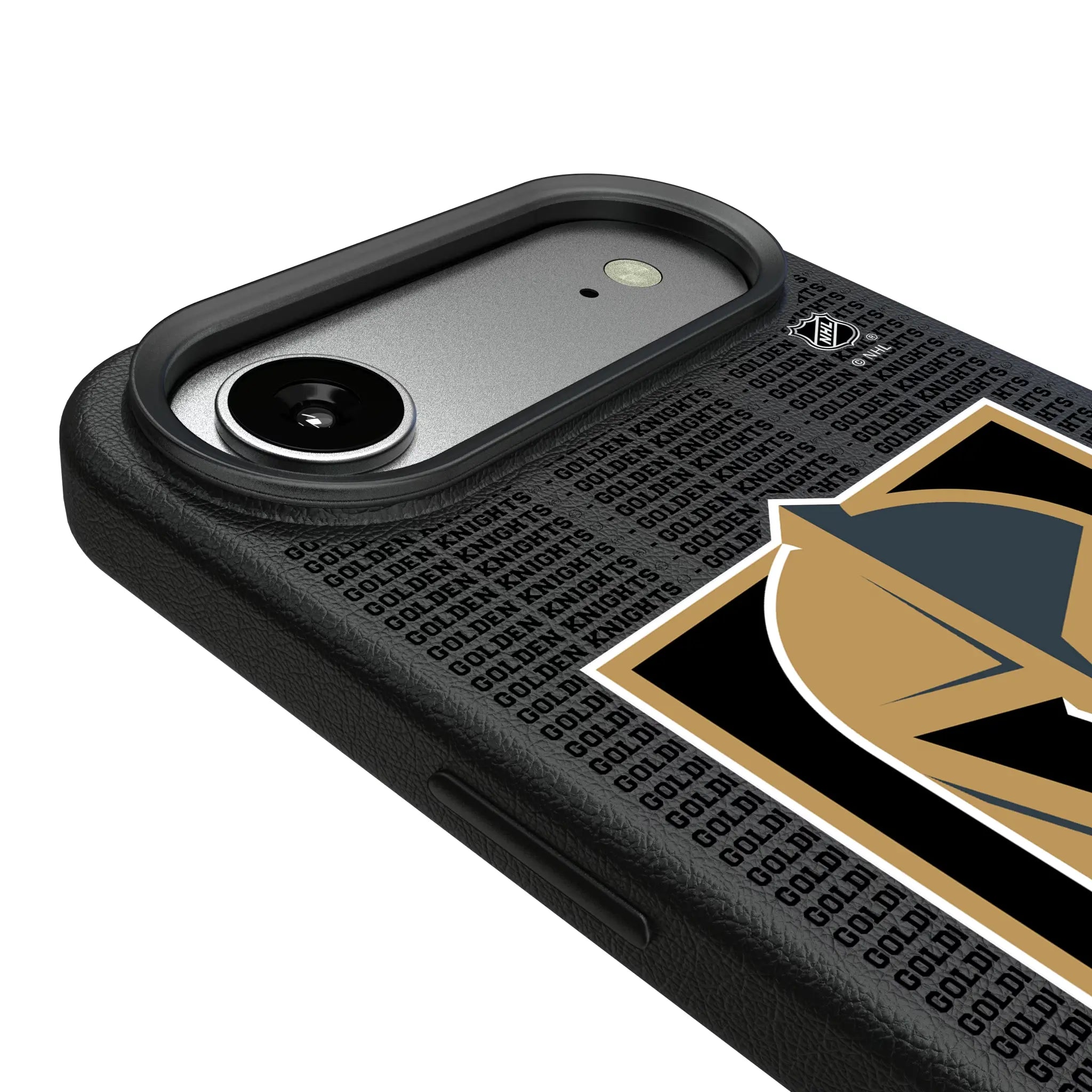 Vegas Golden Knights Text Backdrop MagSafe Compatible Phone Case for Apple iPhone