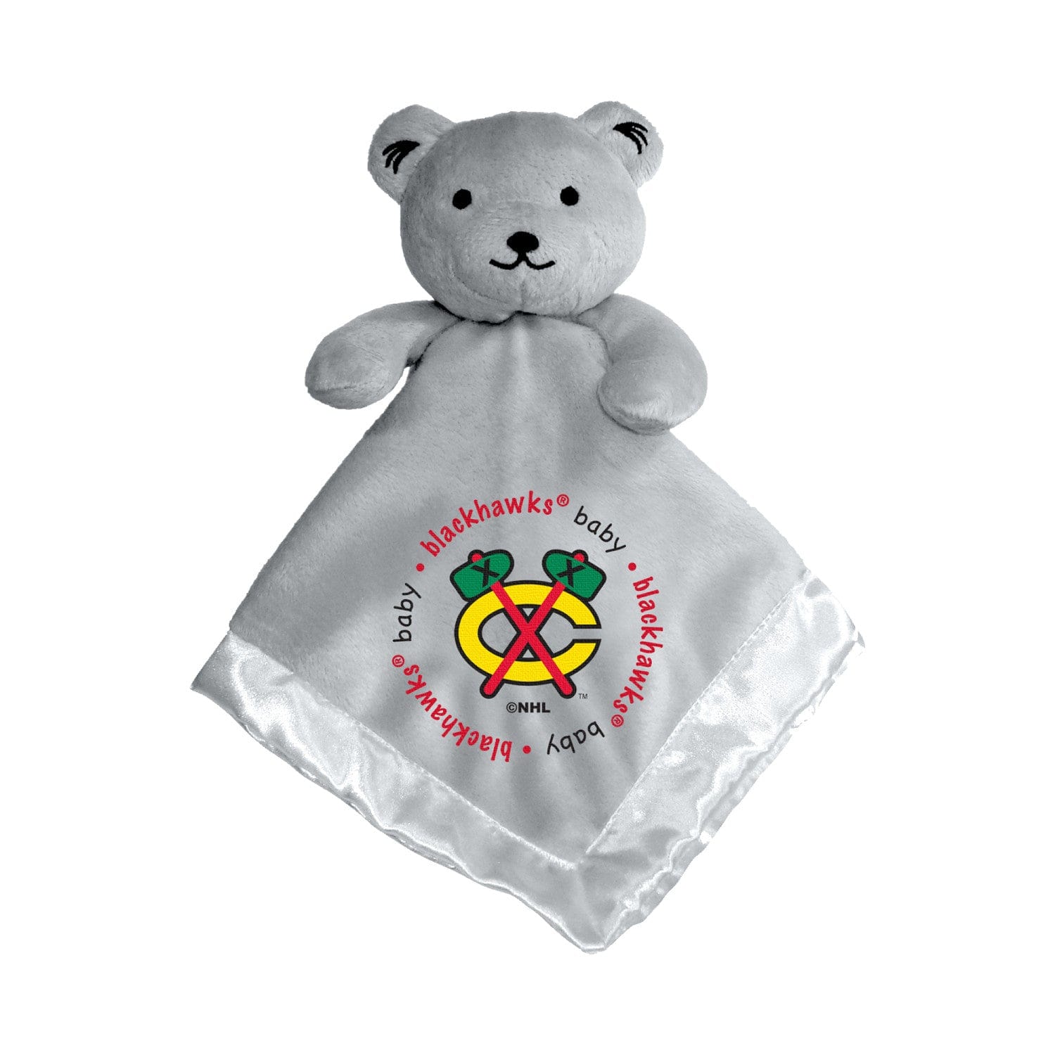Chicago Blackhawks Security Bear - Gray - Sports Gifts, Sports Memorabilia, Sports Collectibles, Fan Shop