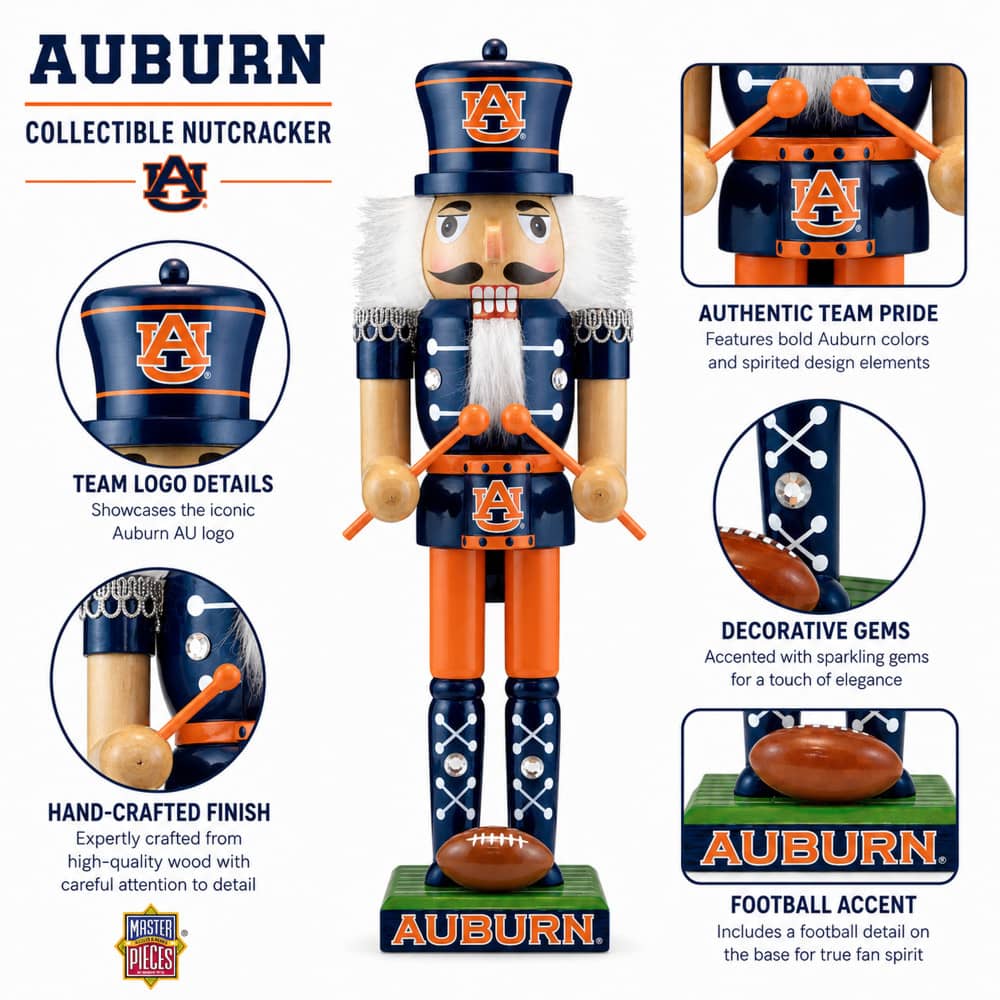 Auburn Tigers Collectible Nutcracker