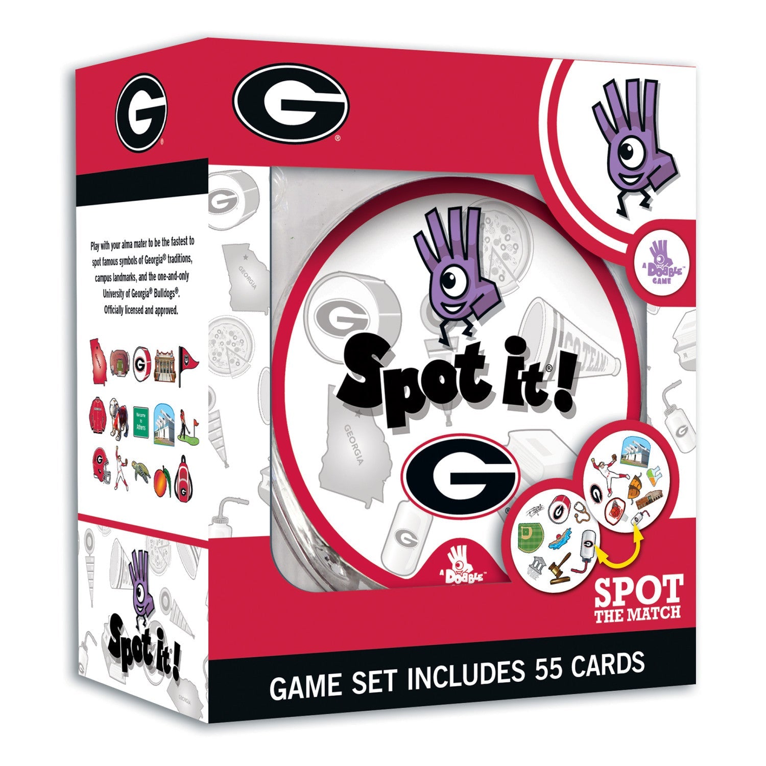Georgia Bulldogs Spot It! Card Game - 757 Sports Collectibles