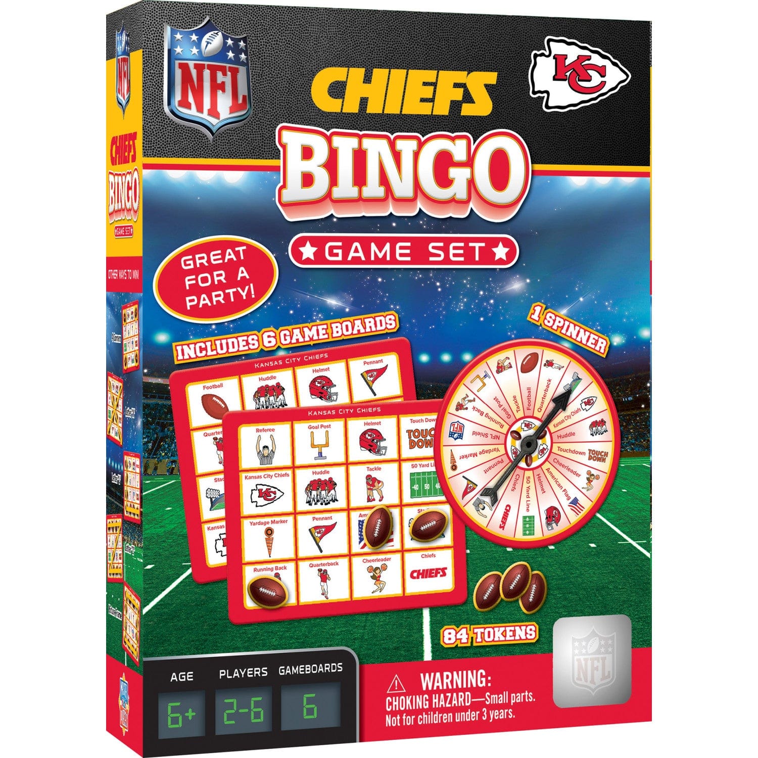 Kansas City Chiefs Bingo: Game Day Fun! - Sports Gifts, Sports Memorabilia, Sports Collectibles, Fan Shop