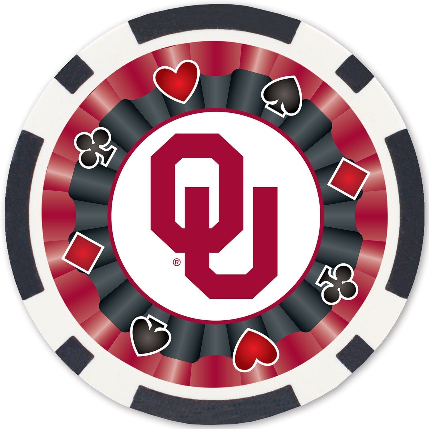 Oklahoma Sooners 100-Piece Poker Chip Set - Sports Gifts, Sports Memorabilia, Sports Collectibles, Fan Shop