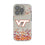 Virginia Tech Hokies Confetti Clear Phone Case for Apple iPhone