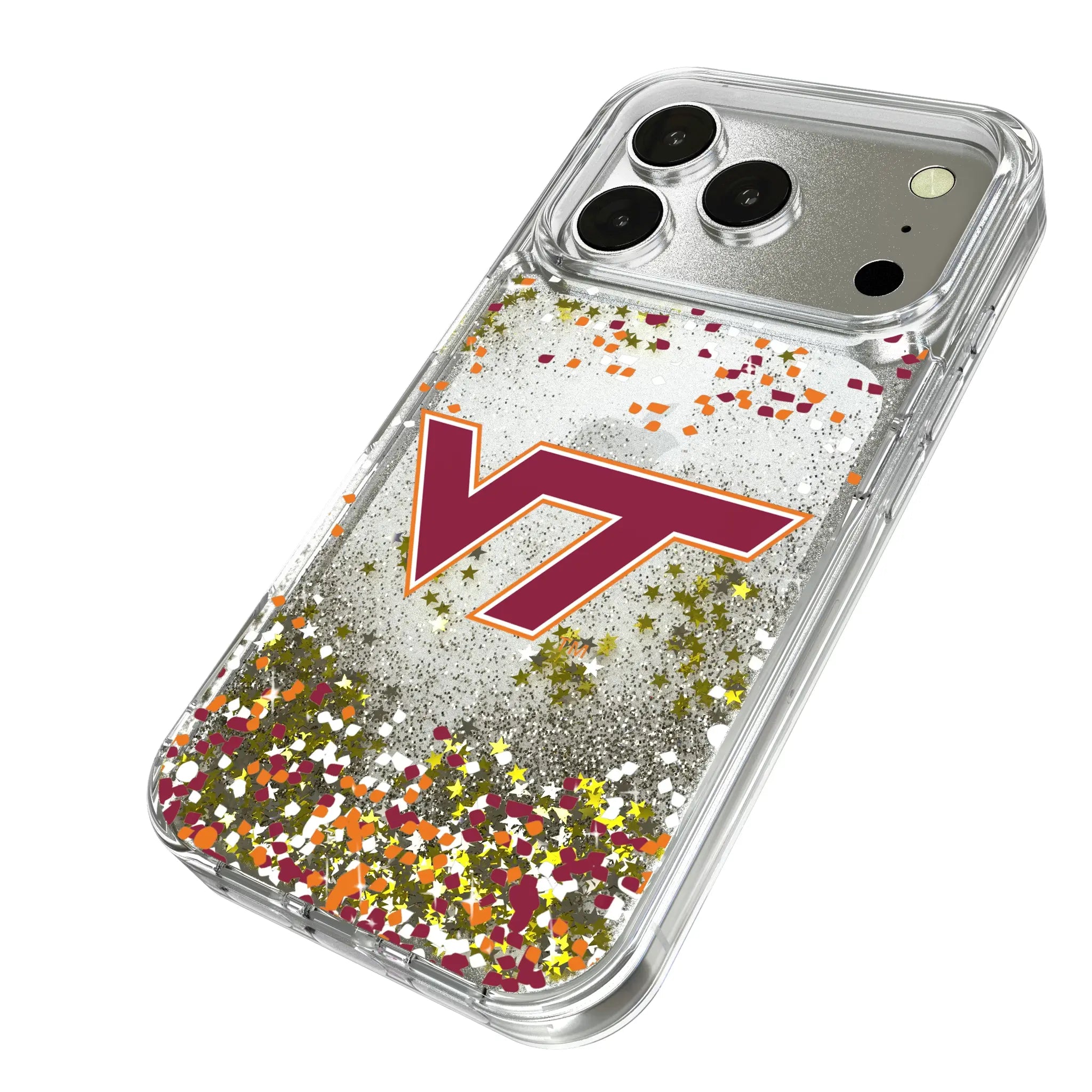 Virginia Tech Hokies Confetti Glitter Phone Case