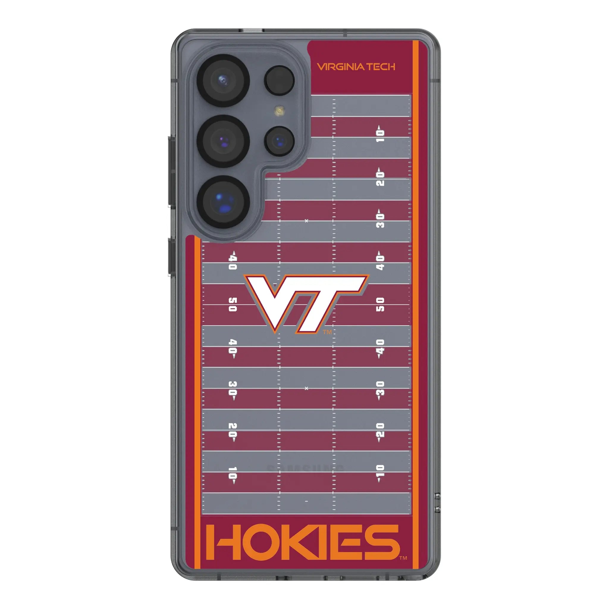 Virginia Tech Hokies Field Clear Phone Case for Samsung Galaxy