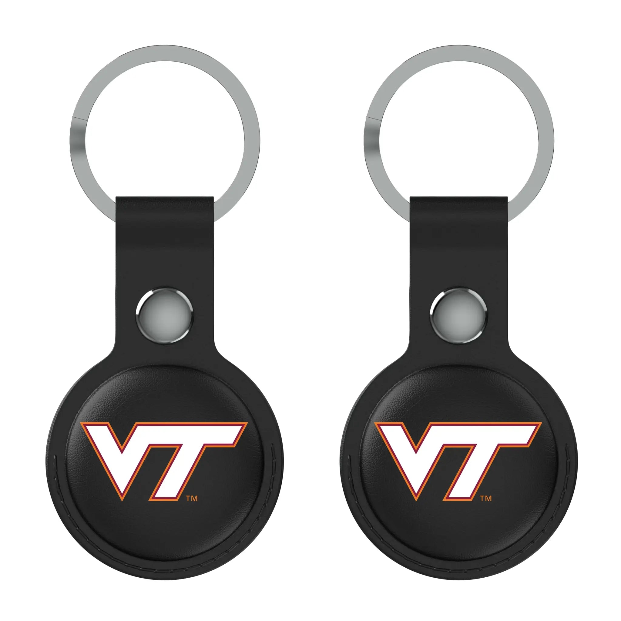 Virginia Tech Hokies Insignia Black Airtag Holder 2-Pack