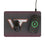 Virginia Tech Hokies Linen 15-Watt Wireless Charger and Mouse Pad