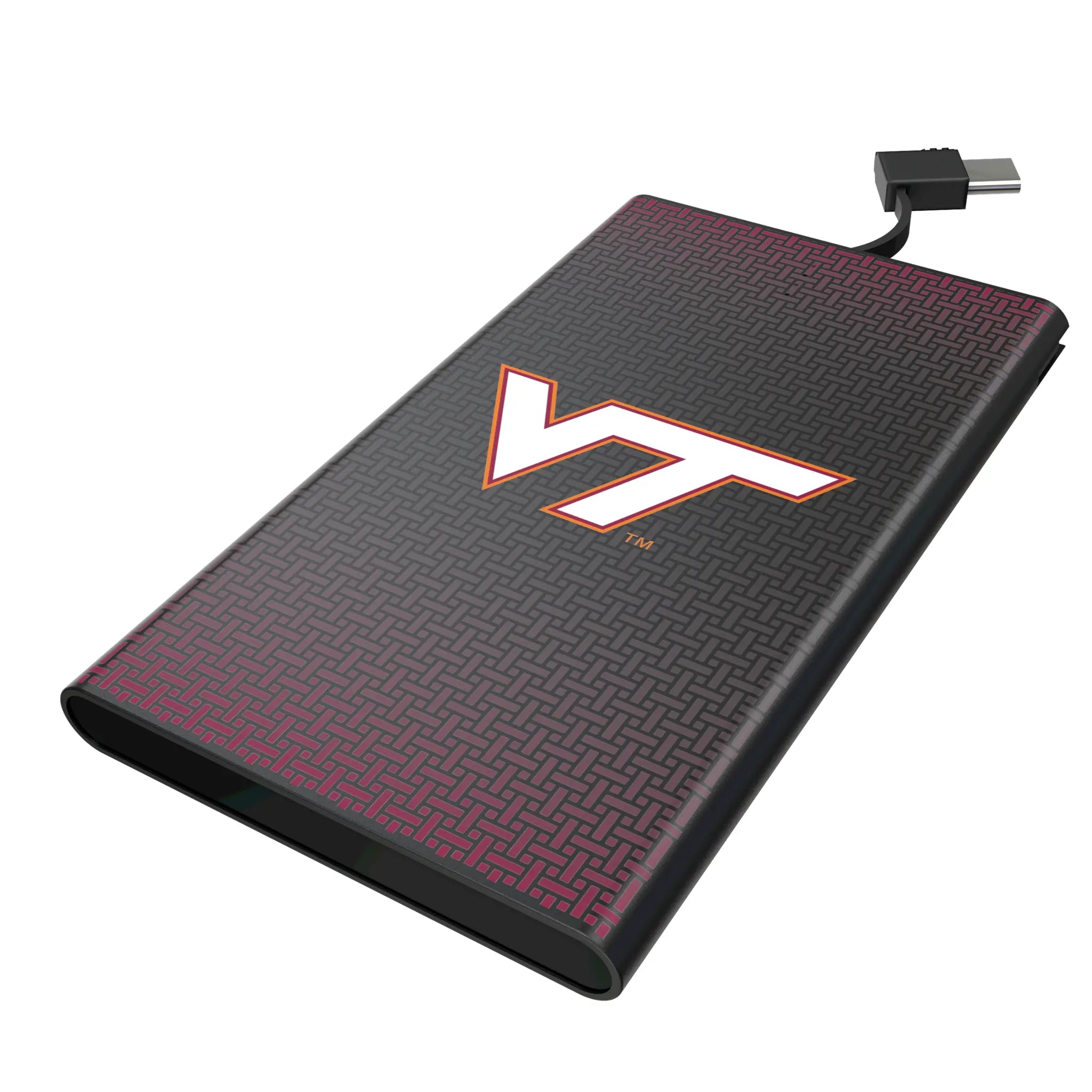 Virginia Tech Hokies Linen 5000mAh Flat Powerbank