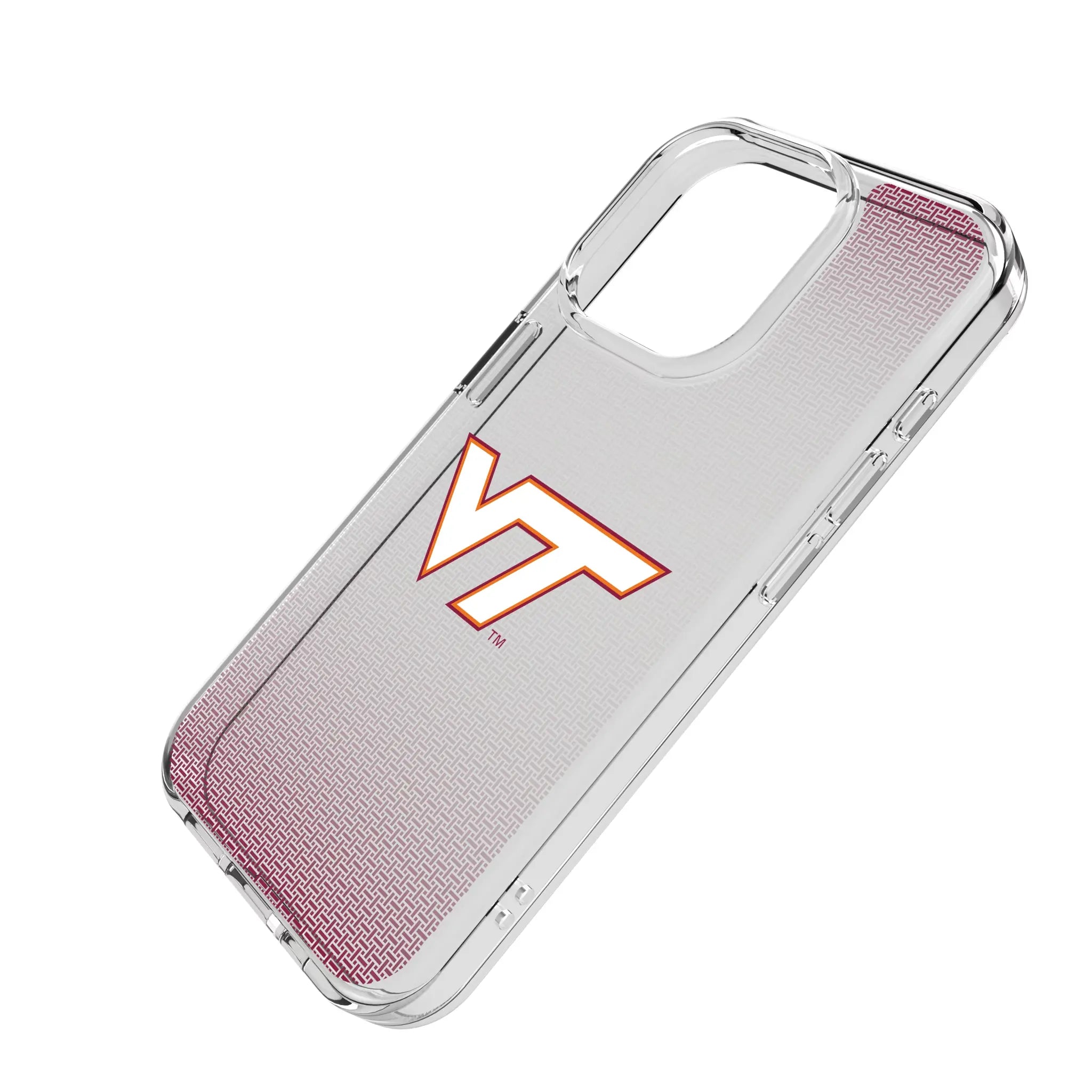Virginia Tech Hokies Linen Clear Phone Case for Apple iPhone