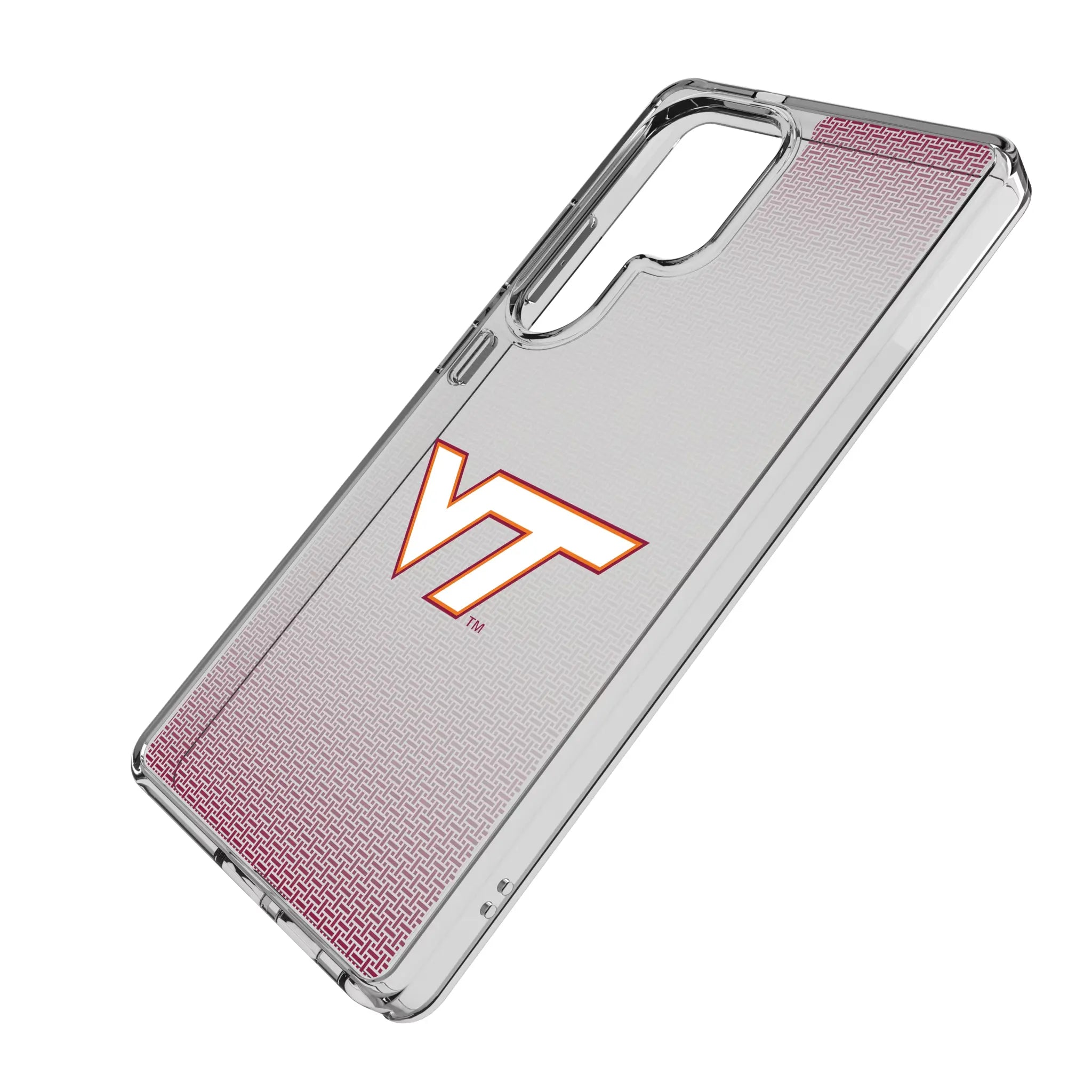 Virginia Tech Hokies Linen Clear Phone Case for Samsung Galaxy