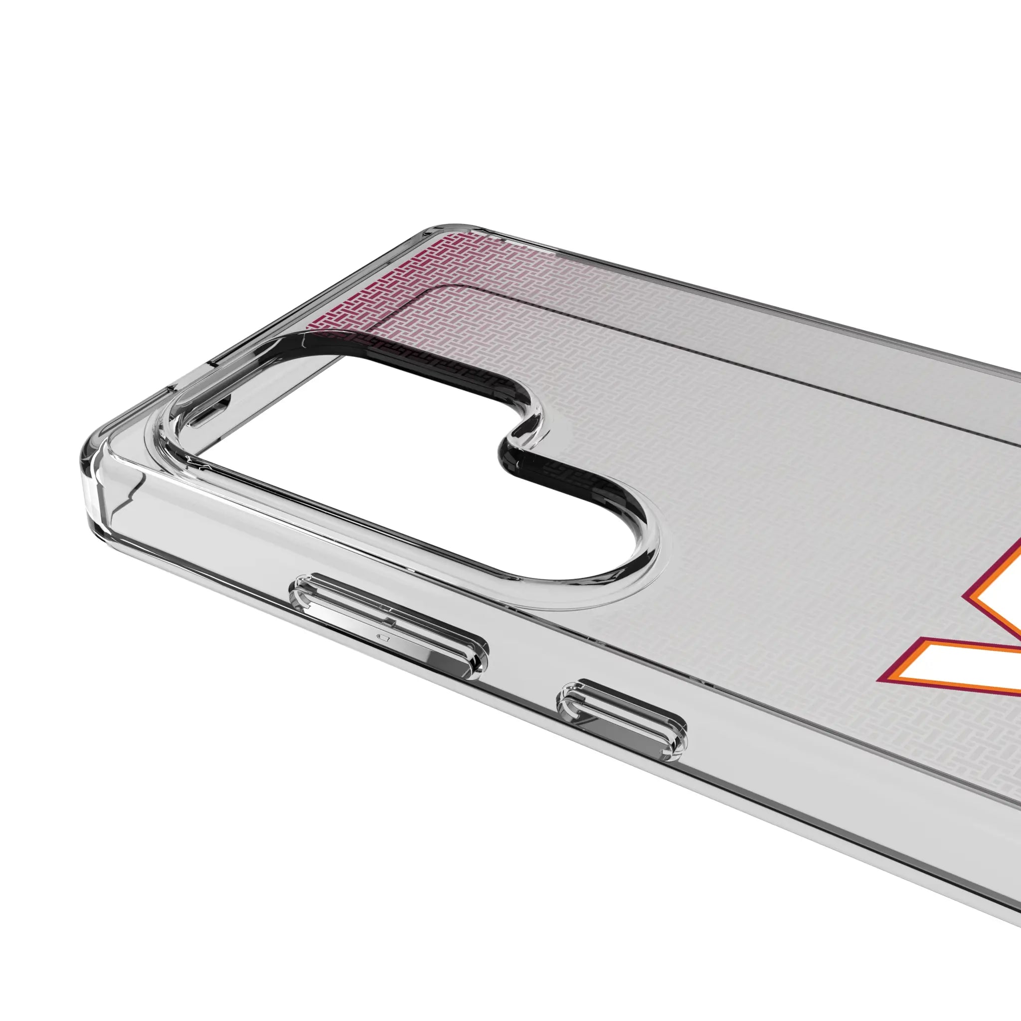 Virginia Tech Hokies Linen Clear Phone Case for Samsung Galaxy