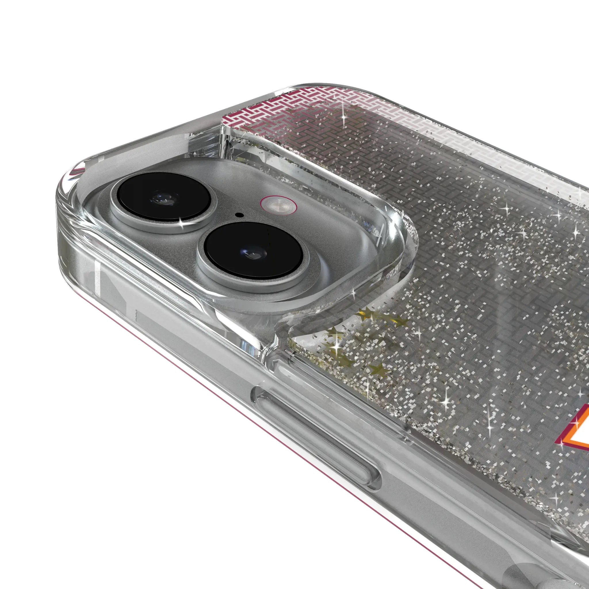 Virginia Tech Hokies Linen Glitter Phone Case