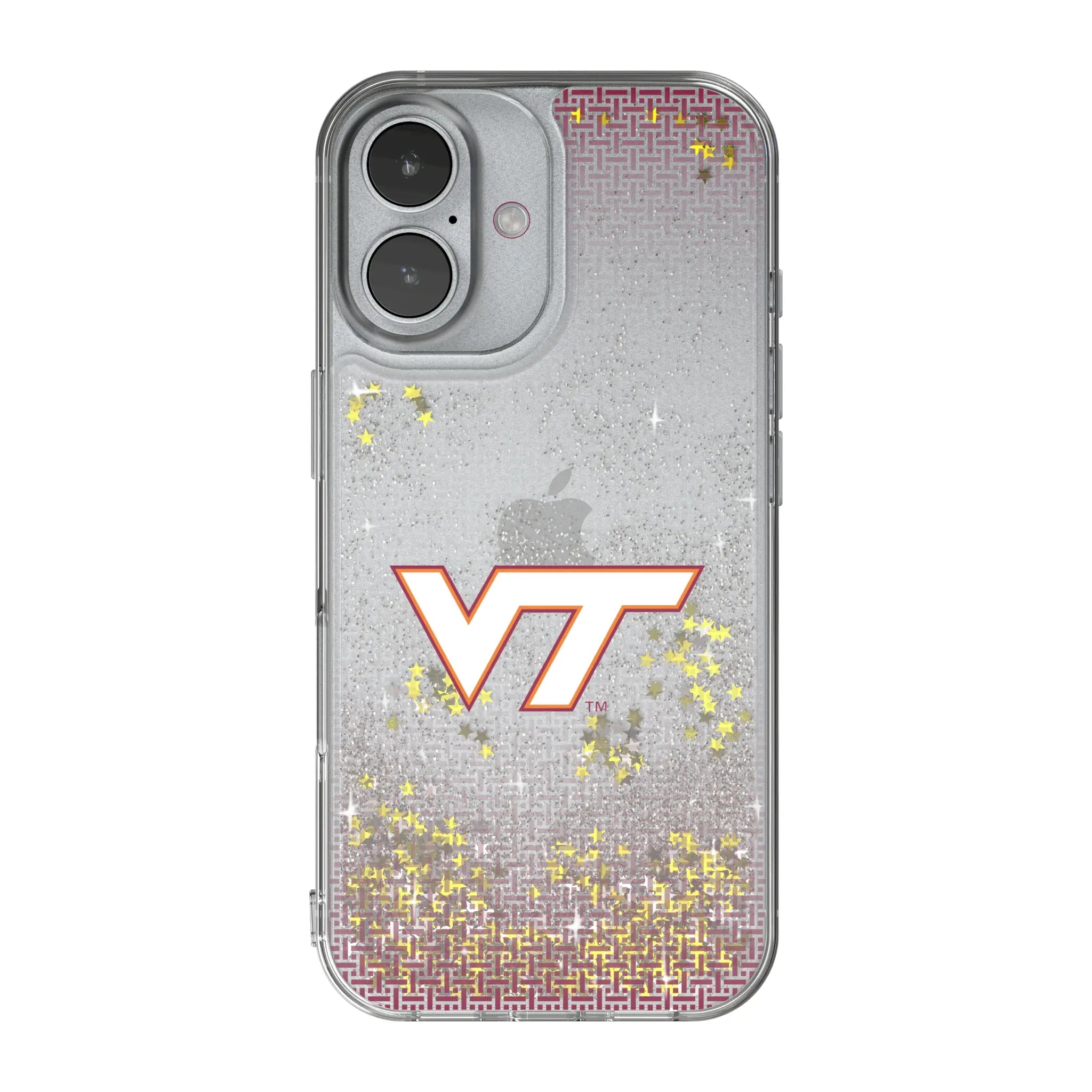Virginia Tech Hokies Linen Glitter Phone Case