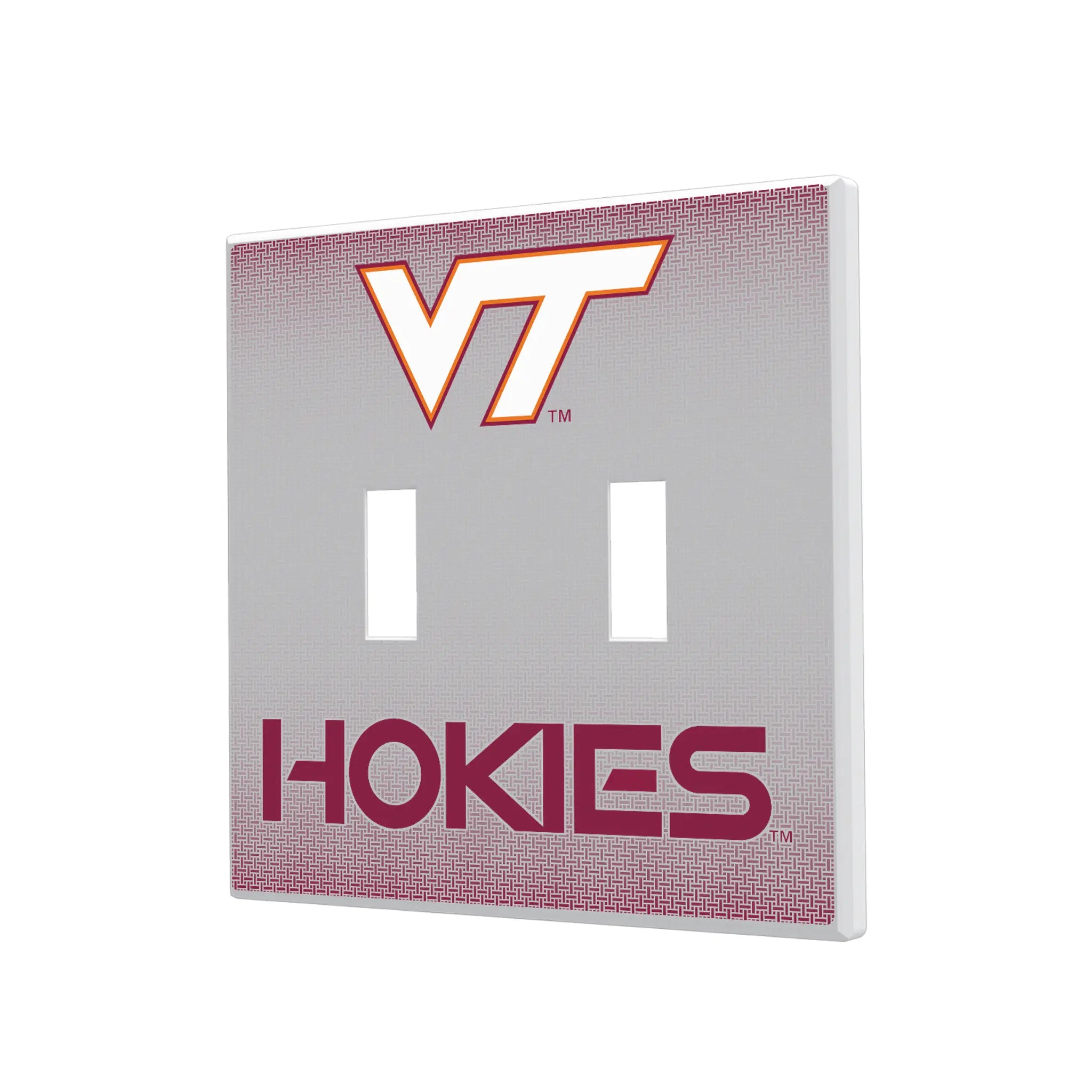 Virginia Tech Hokies Linen Hidden-Screw Light Switch Plate
