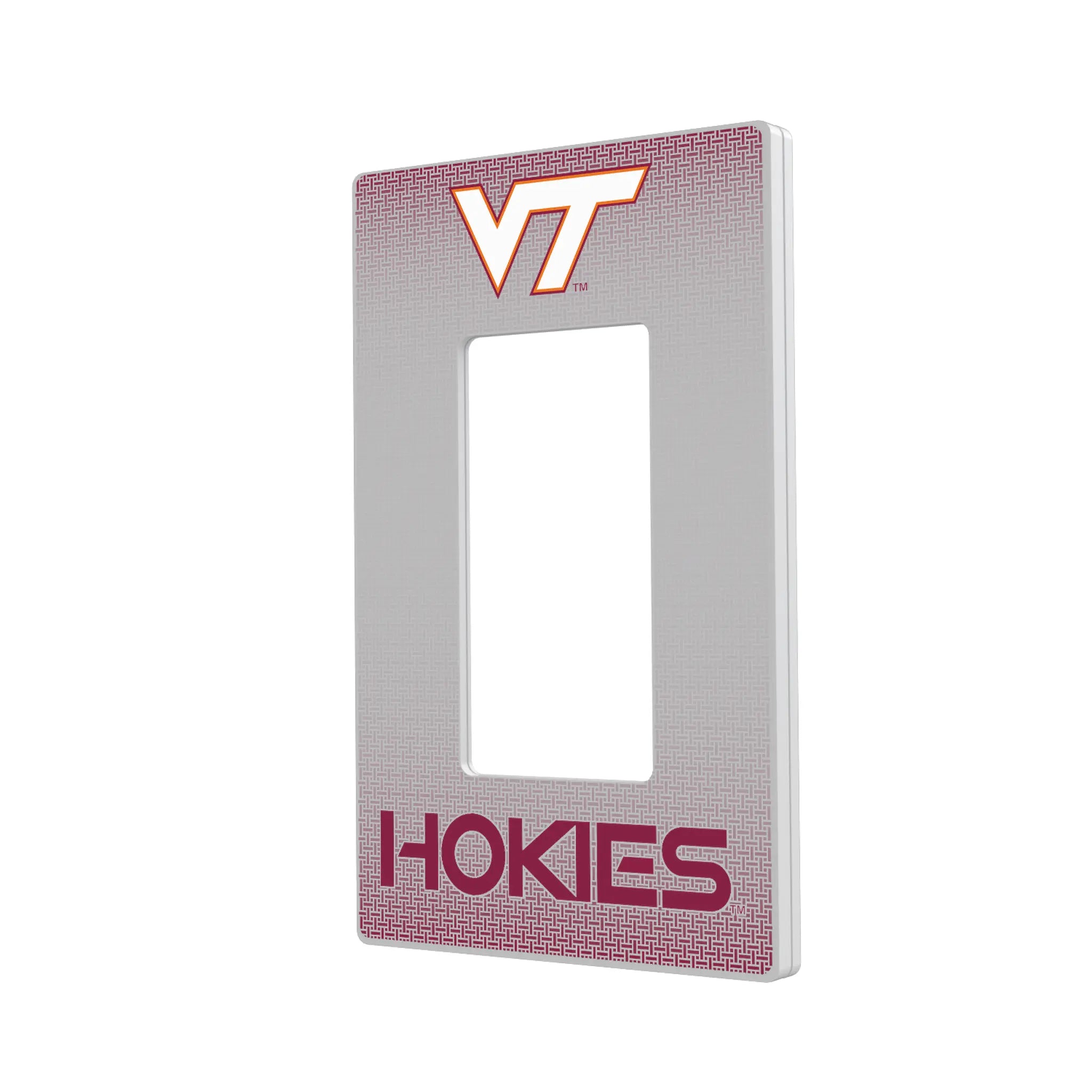 Virginia Tech Hokies Linen Hidden-Screw Light Switch Plate