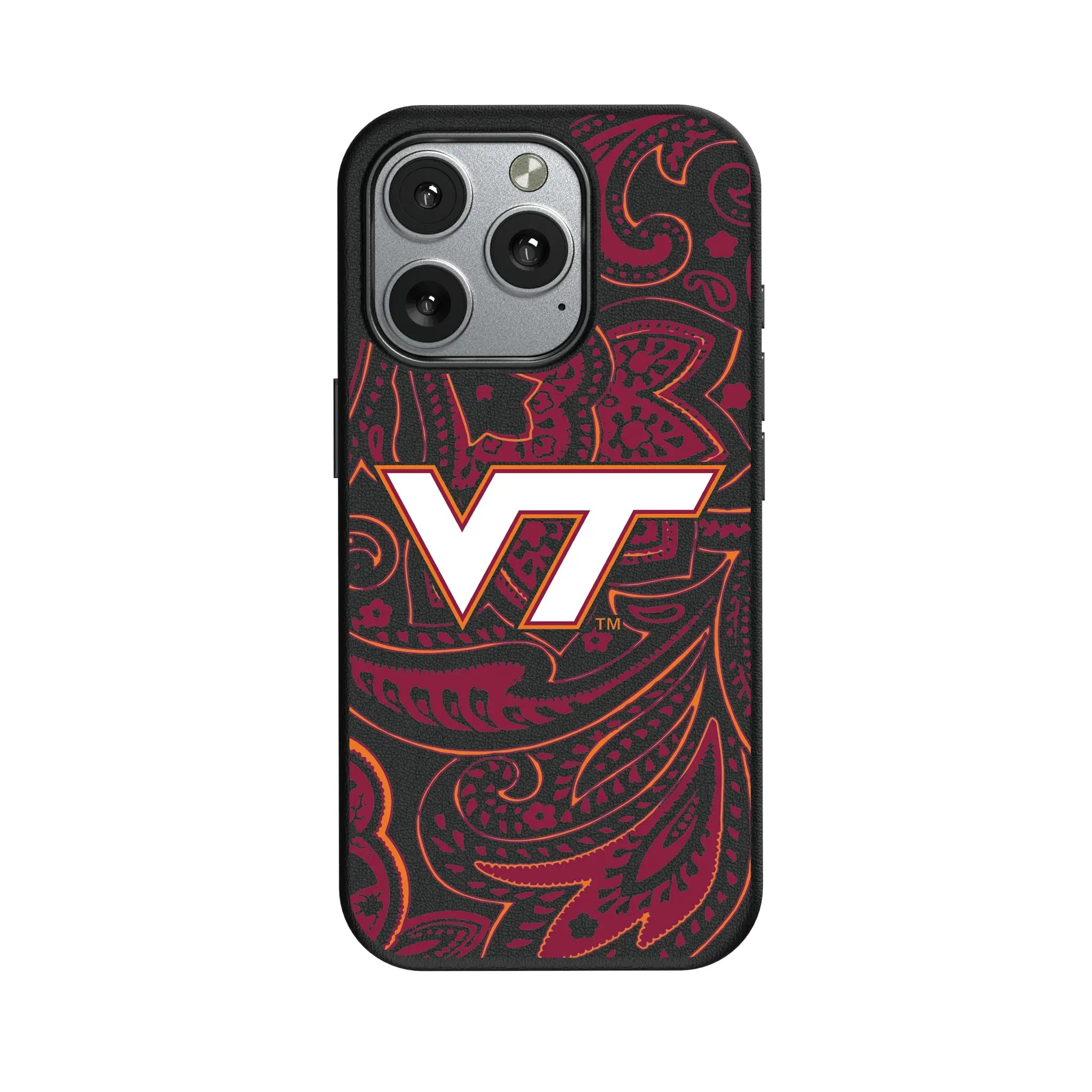 Virginia Tech Hokies Paisley MagSafe Compatible Phone Case for Apple iPhone