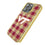 Virginia Tech Hokies Plaid Bling Phone Case