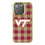Virginia Tech Hokies Plaid Bling Phone Case