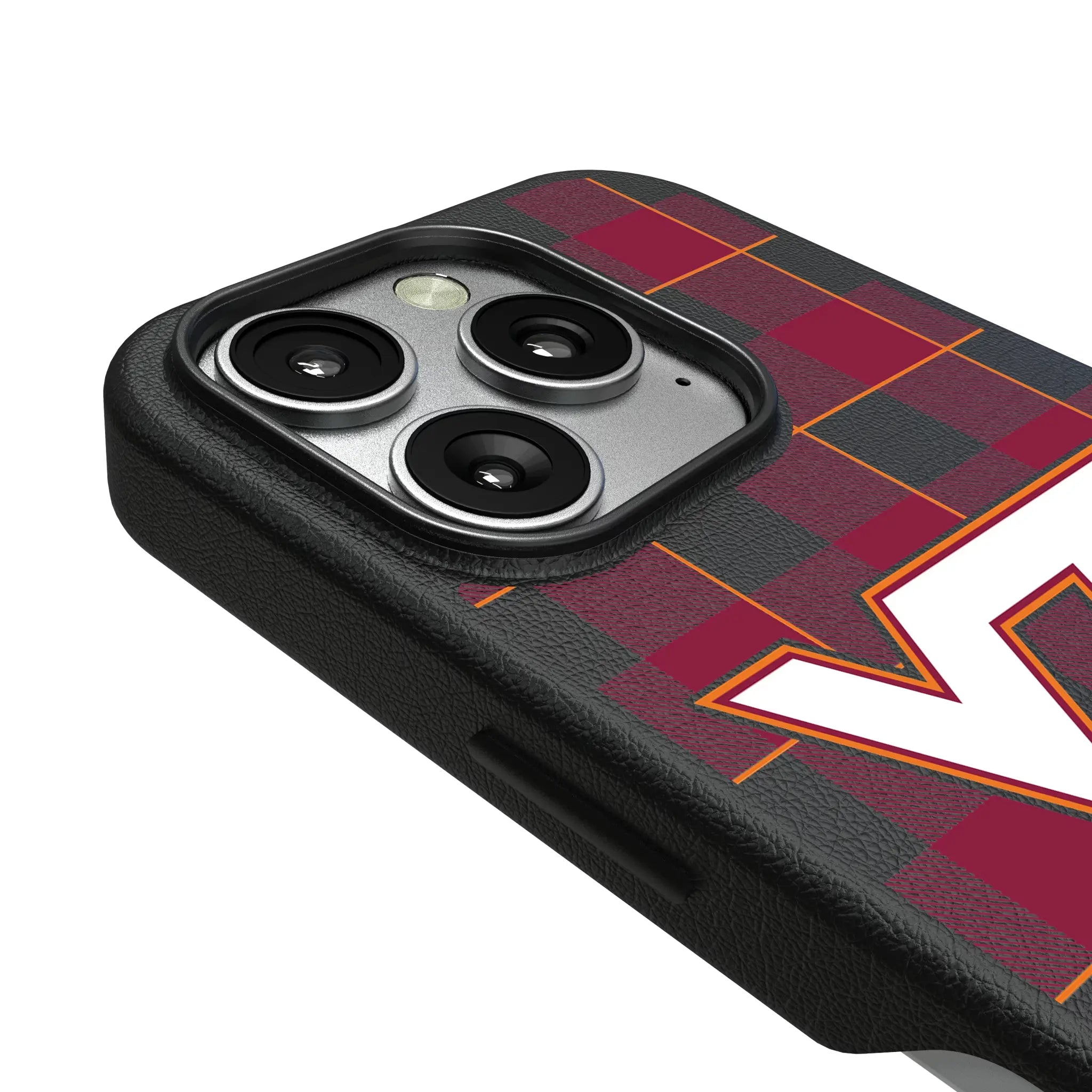 Virginia Tech Hokies Plaid MagSafe Compatible Phone Case for Apple iPhone