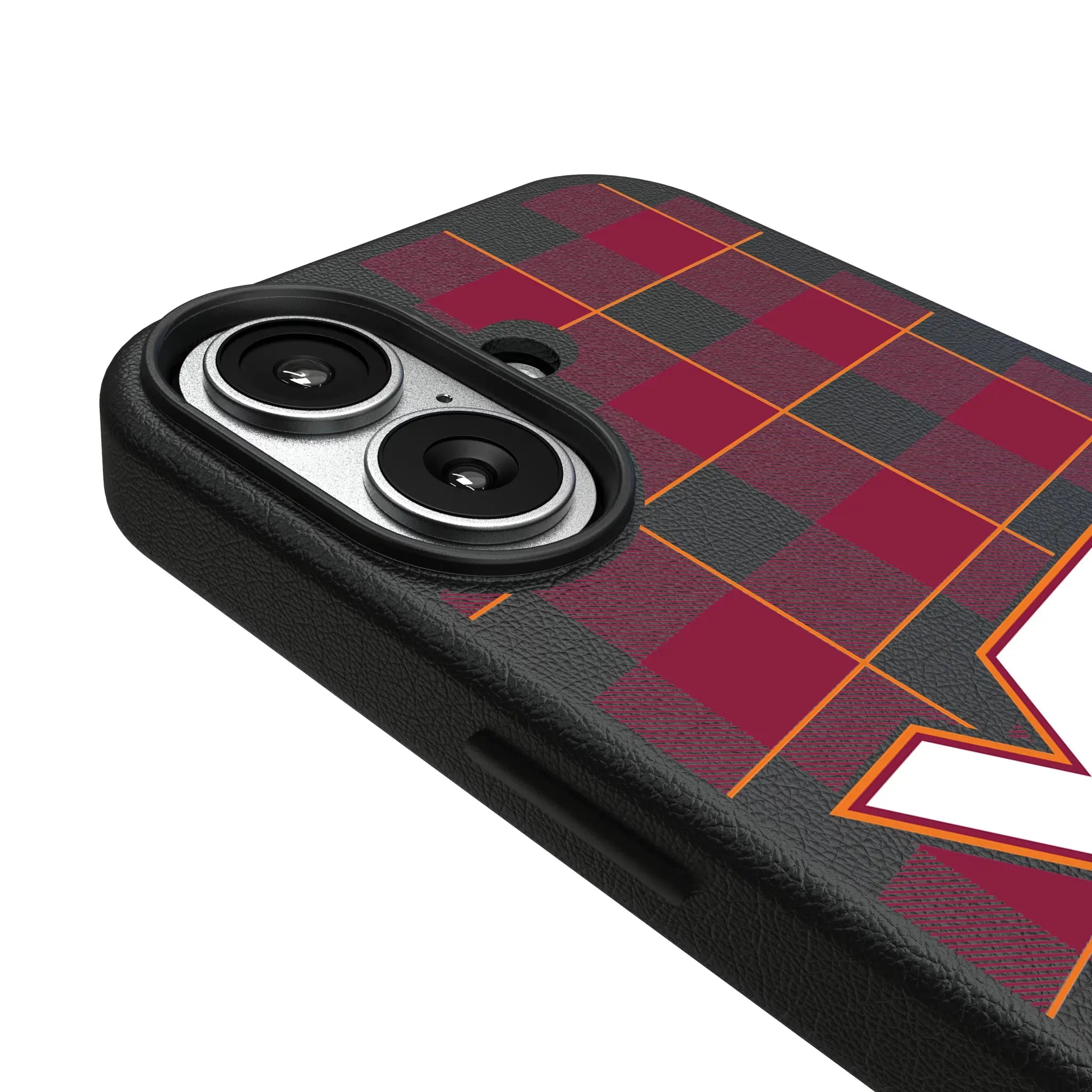 Virginia Tech Hokies Plaid MagSafe Compatible Phone Case for Apple iPhone