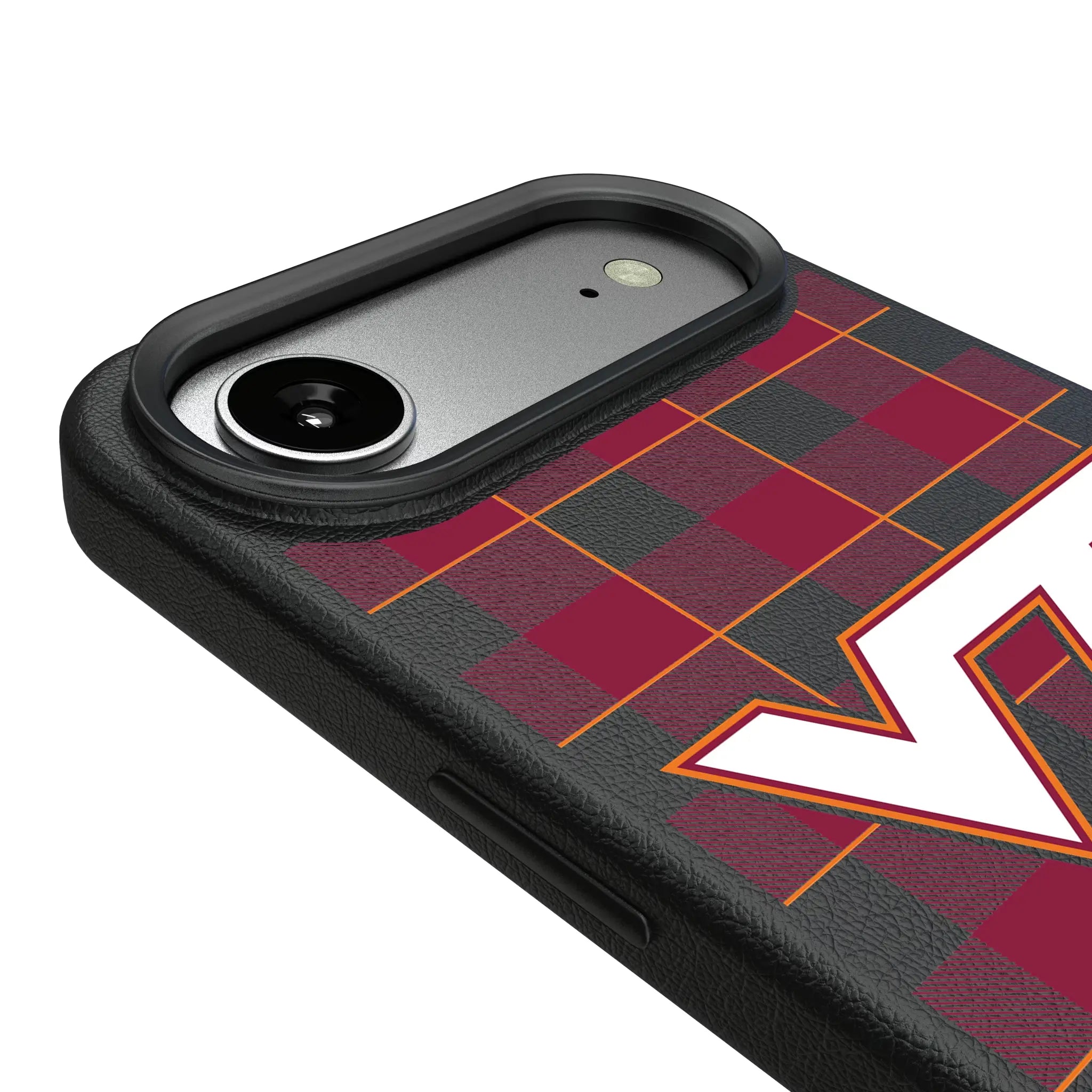 Virginia Tech Hokies Plaid MagSafe Compatible Phone Case for Apple iPhone