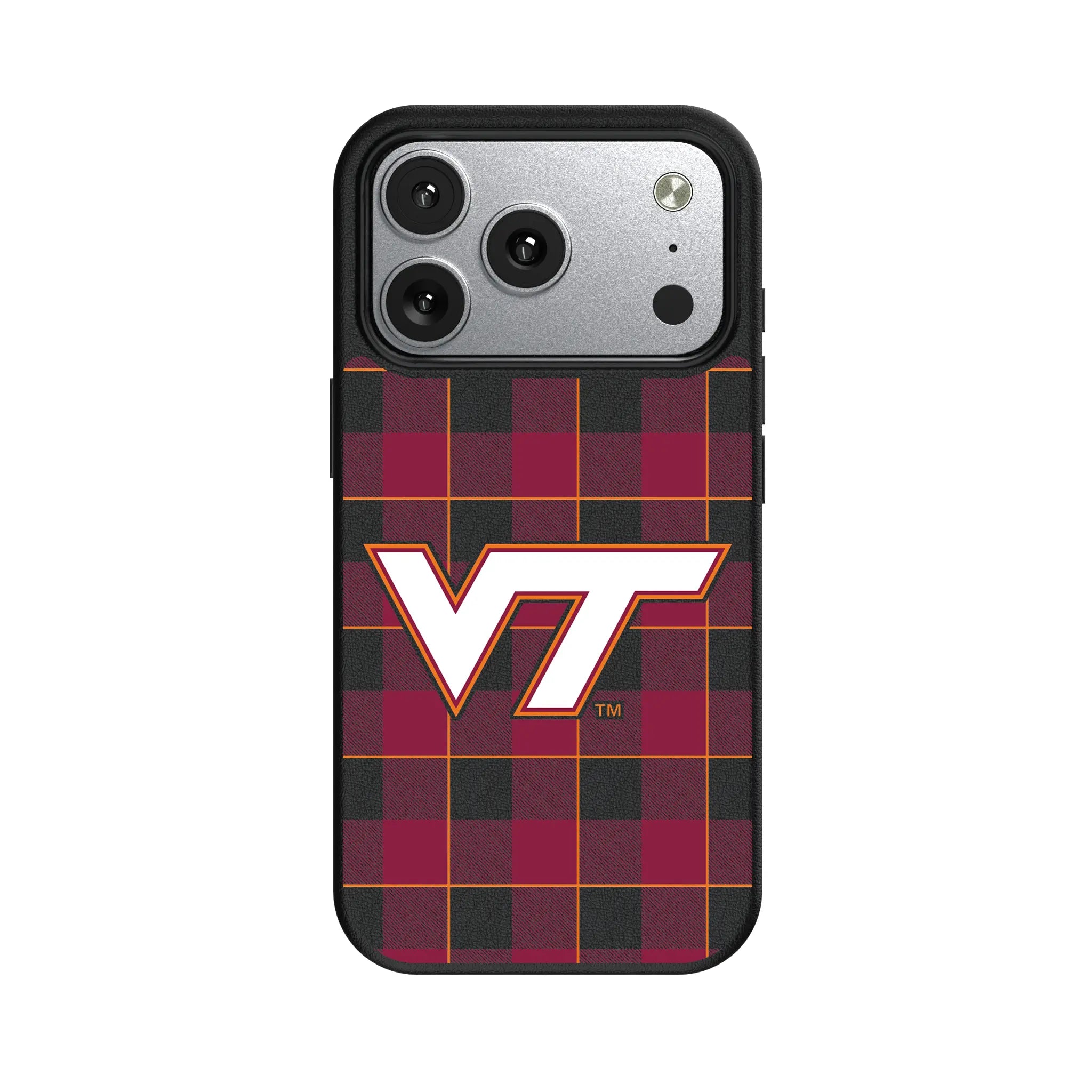Virginia Tech Hokies Plaid MagSafe Compatible Phone Case for Apple iPhone