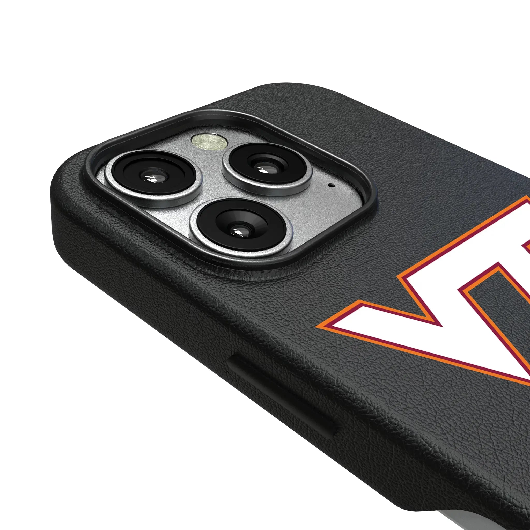 Virginia Tech Hokies Text Backdrop MagSafe Compatible Phone Case for Apple iPhone
