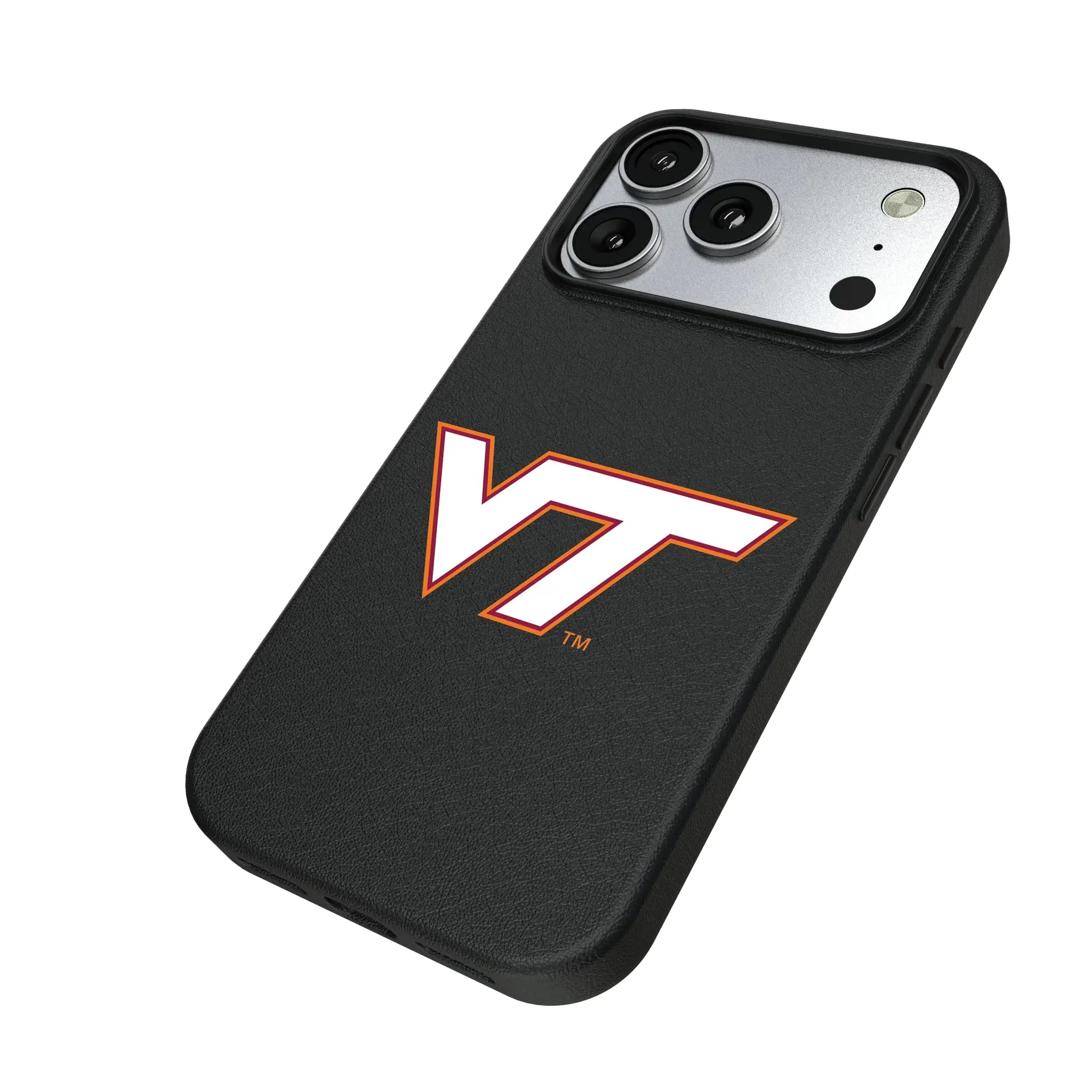 Virginia Tech Hokies Text Backdrop MagSafe Compatible Phone Case for Apple iPhone
