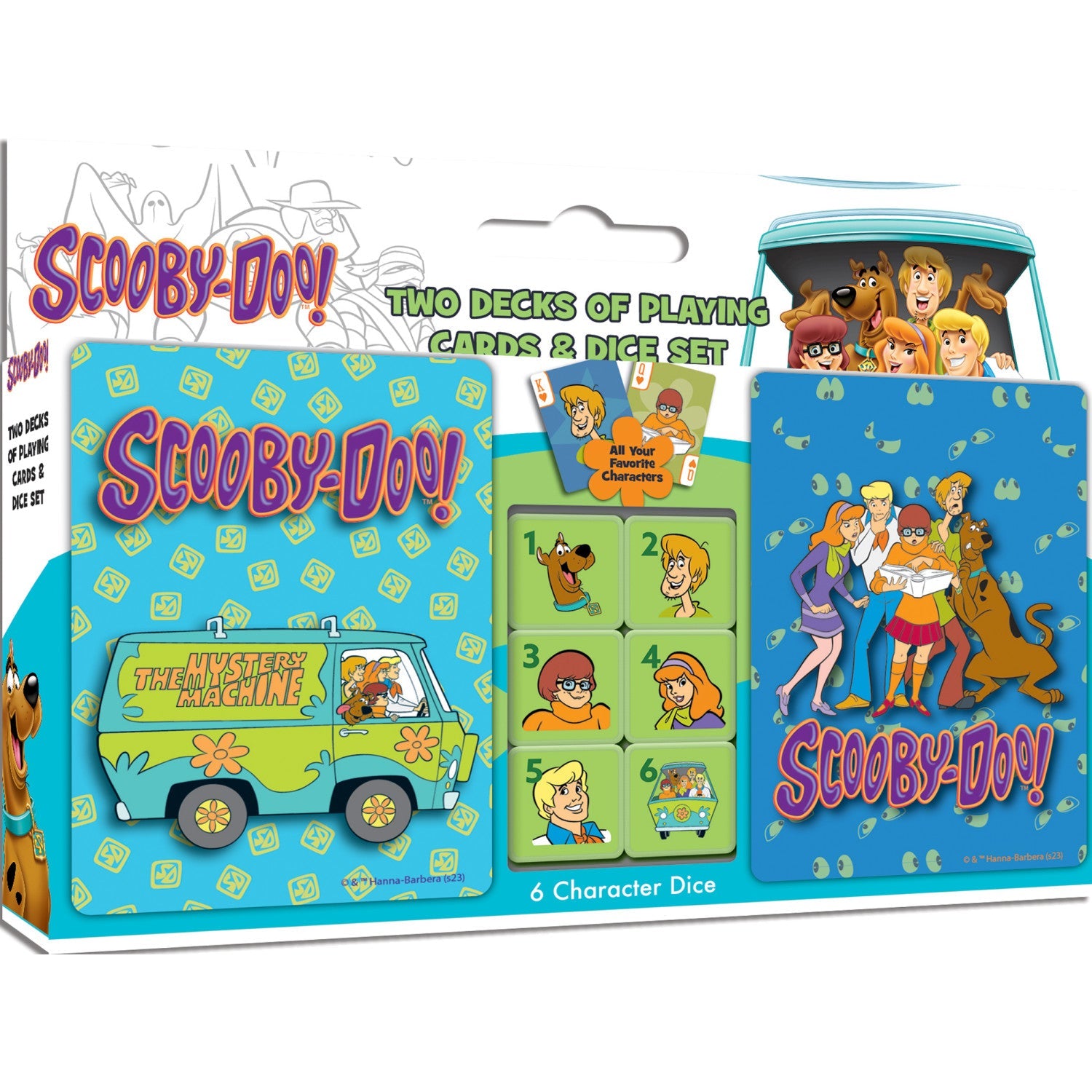 Scooby Doo 2-pack Playing Cards & Dice Set - 757 Sports Collectibles