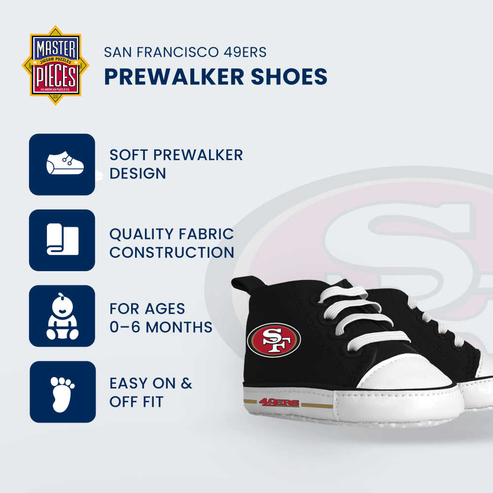 San Francisco 49ers Infant Shoes - Baby Team Spirit Booties - Sports Gifts, Sports Memorabilia, Sports Collectibles, Fan Shop