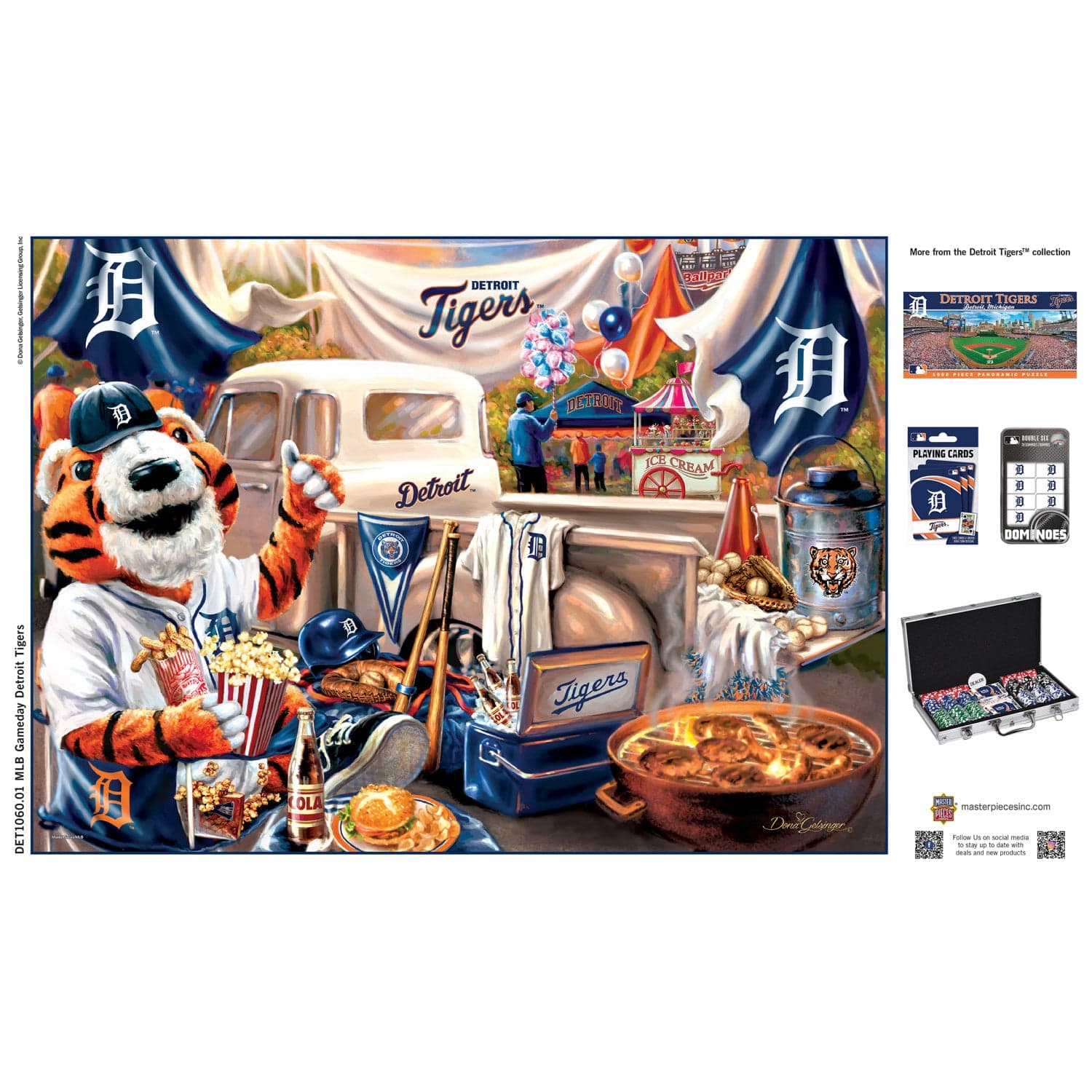 Detroit Tigers Gameday 1000 Piece Jigsaw Puzzle - Sports Gifts, Sports Memorabilia, Sports Collectibles, Fan Shop