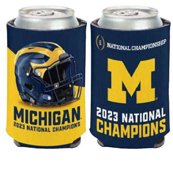 Michigan Wolverines 2024 CFP NCAA National Champs Can Cooler Champ Design - 757 Sports Collectibles
