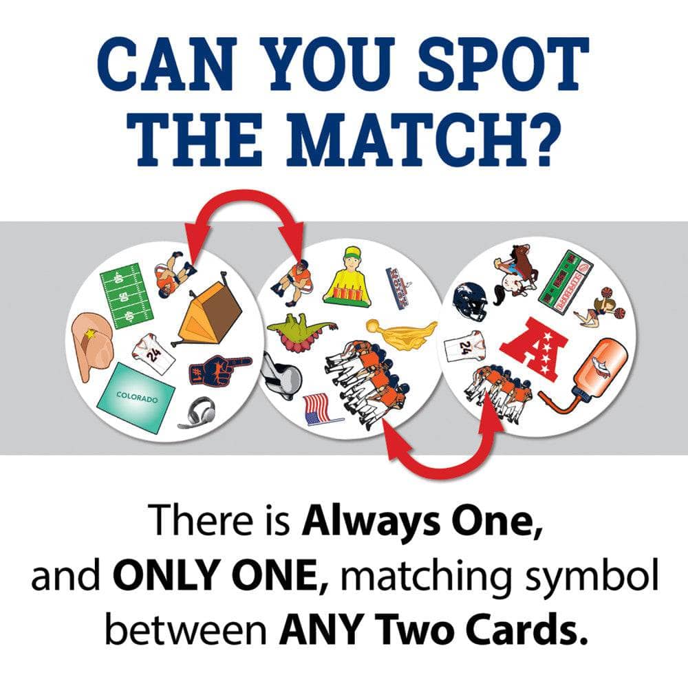 Denver Broncos Spot It! Card Game