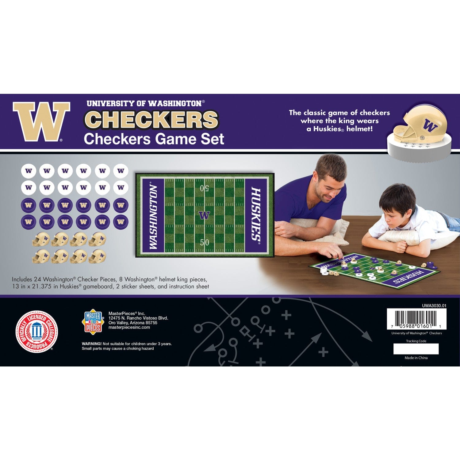 Washington Huskies Checkers Game - Sports Gifts, Sports Memorabilia, Sports Collectibles, Fan Shop