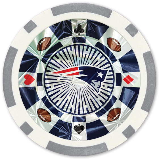 New England Patriots 20 Piece Poker Chips - 757 Sports Collectibles