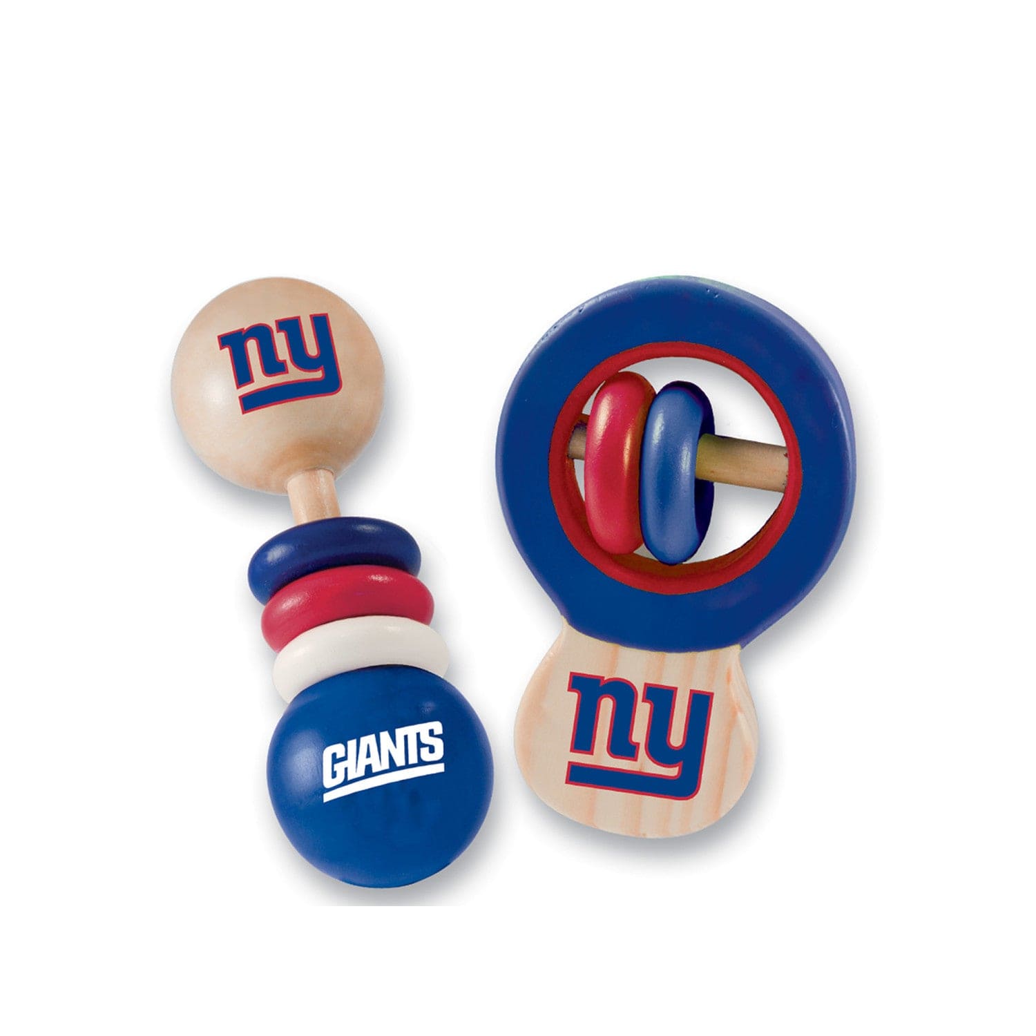New York Giants Baby Rattles 2-Pack - Sports Gifts, Sports Memorabilia, Sports Collectibles, Fan Shop