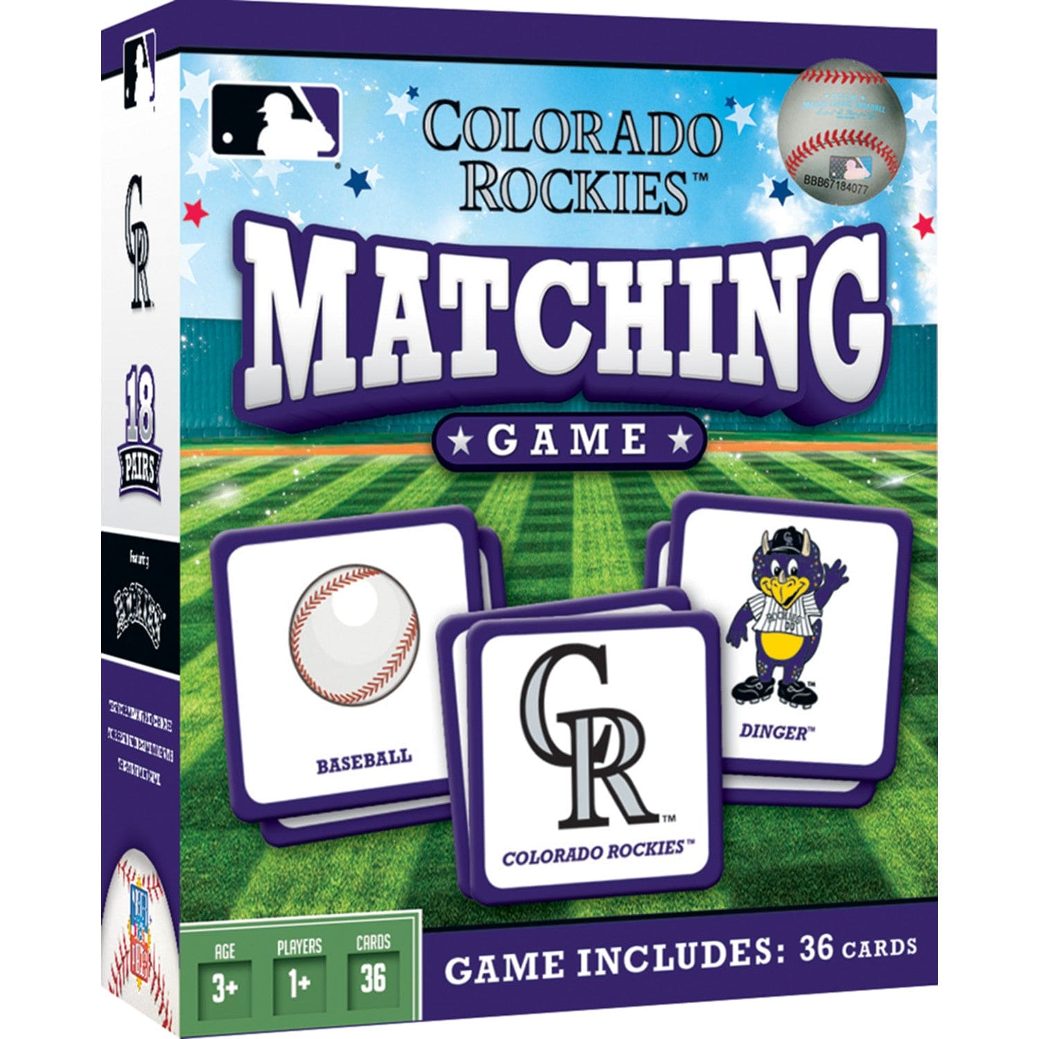 Colorado Rockies Memory Matching Game - Sports Gifts, Sports Memorabilia, Sports Collectibles, Fan Shop