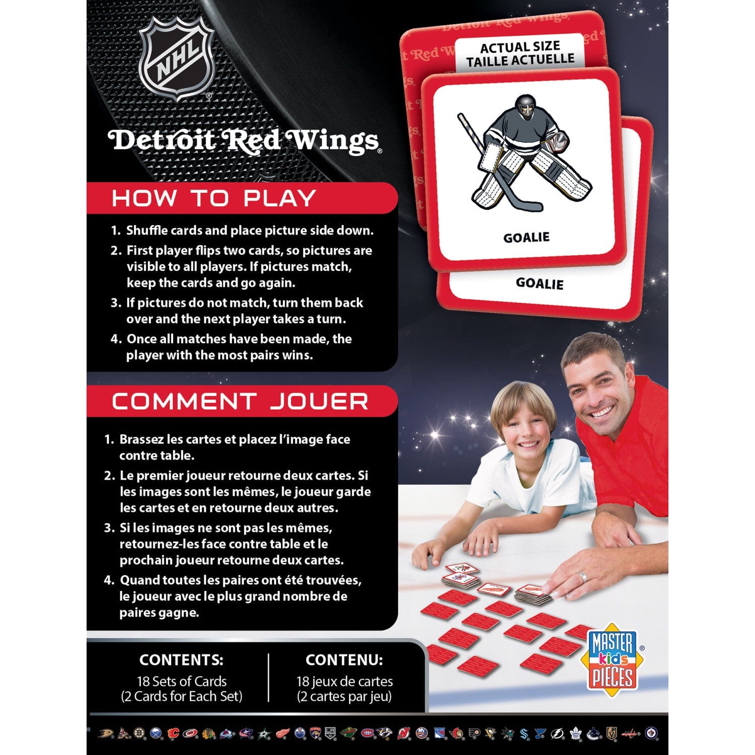 Detroit Red Wings Memory Matching Game