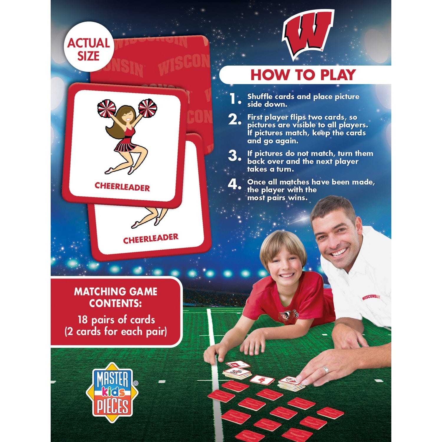 Wisconsin Badgers Memory Matching Game - Sports Gifts, Sports Memorabilia, Sports Collectibles, Fan Shop