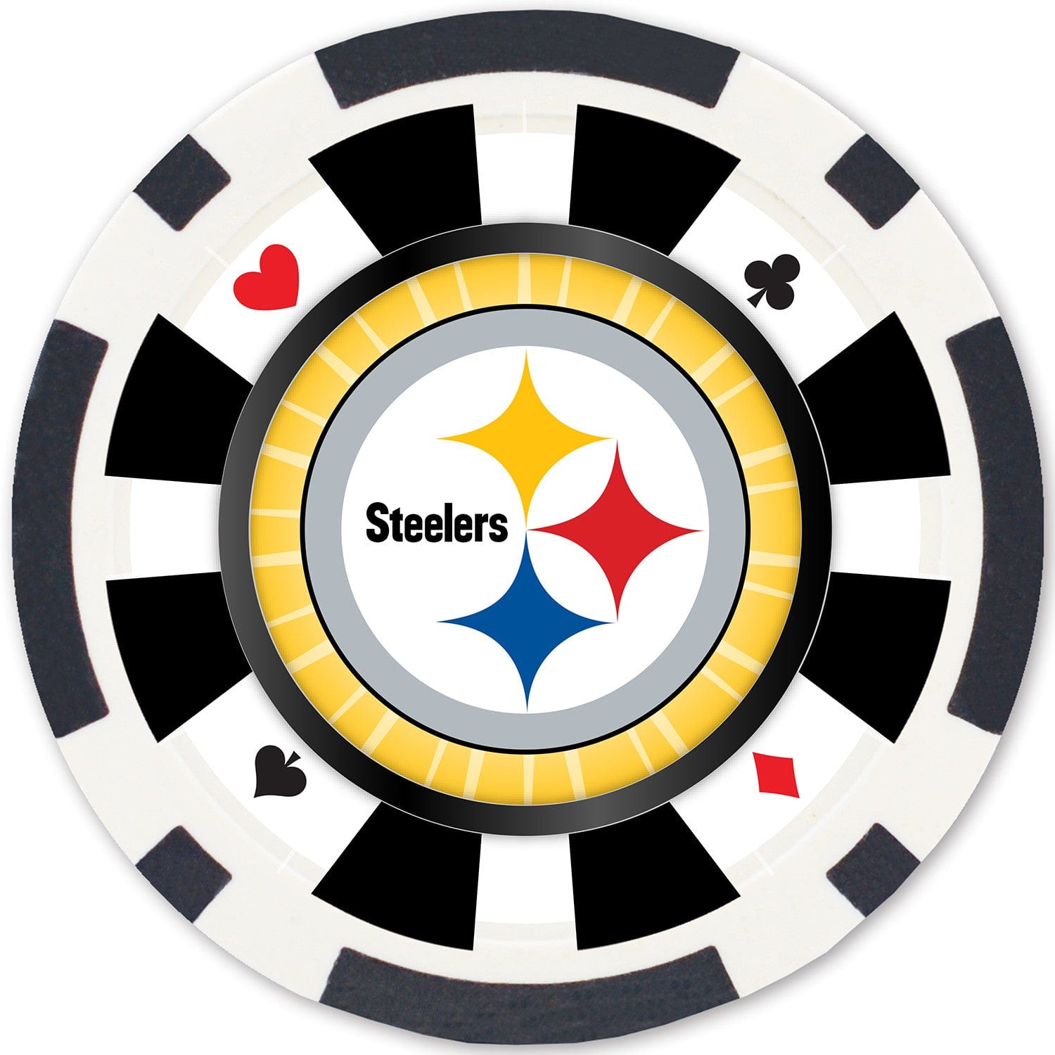 Pittsburgh Steelers 100-Piece Poker Chip Set - Sports Gifts, Sports Memorabilia, Sports Collectibles, Fan Shop