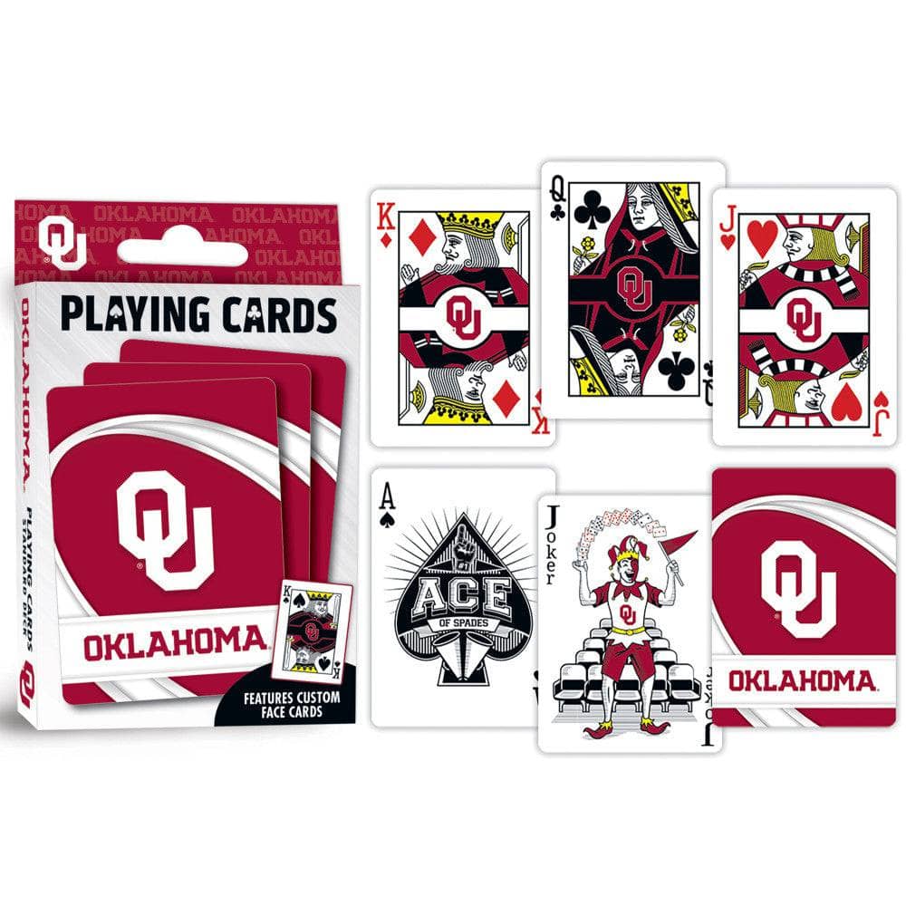 Oklahoma Sooners 54-Card Deck Playing Cards - Sports Gifts, Sports Memorabilia, Sports Collectibles, Fan Shop