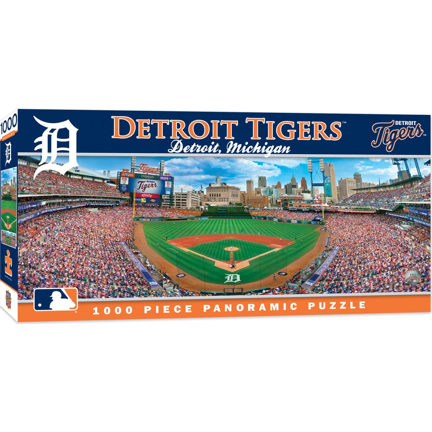 Detroit Tigers 1000 Piece Panoramic Jigsaw Puzzle - Sports Gifts, Sports Memorabilia, Sports Collectibles, Fan Shop