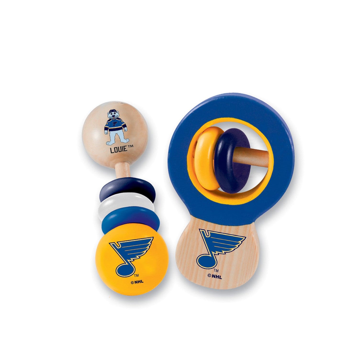 St. Louis Blues Baby Rattles 2-Pack - Sports Gifts, Sports Memorabilia, Sports Collectibles, Fan Shop